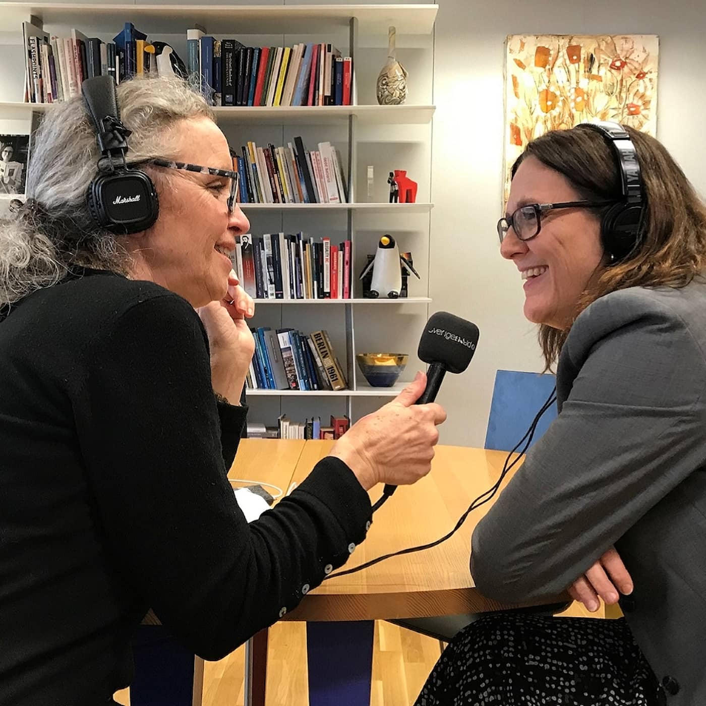 EU:s handelskommissionär Cecilia Malmström går balansgång med USA för att undvika handelskrig artwork
