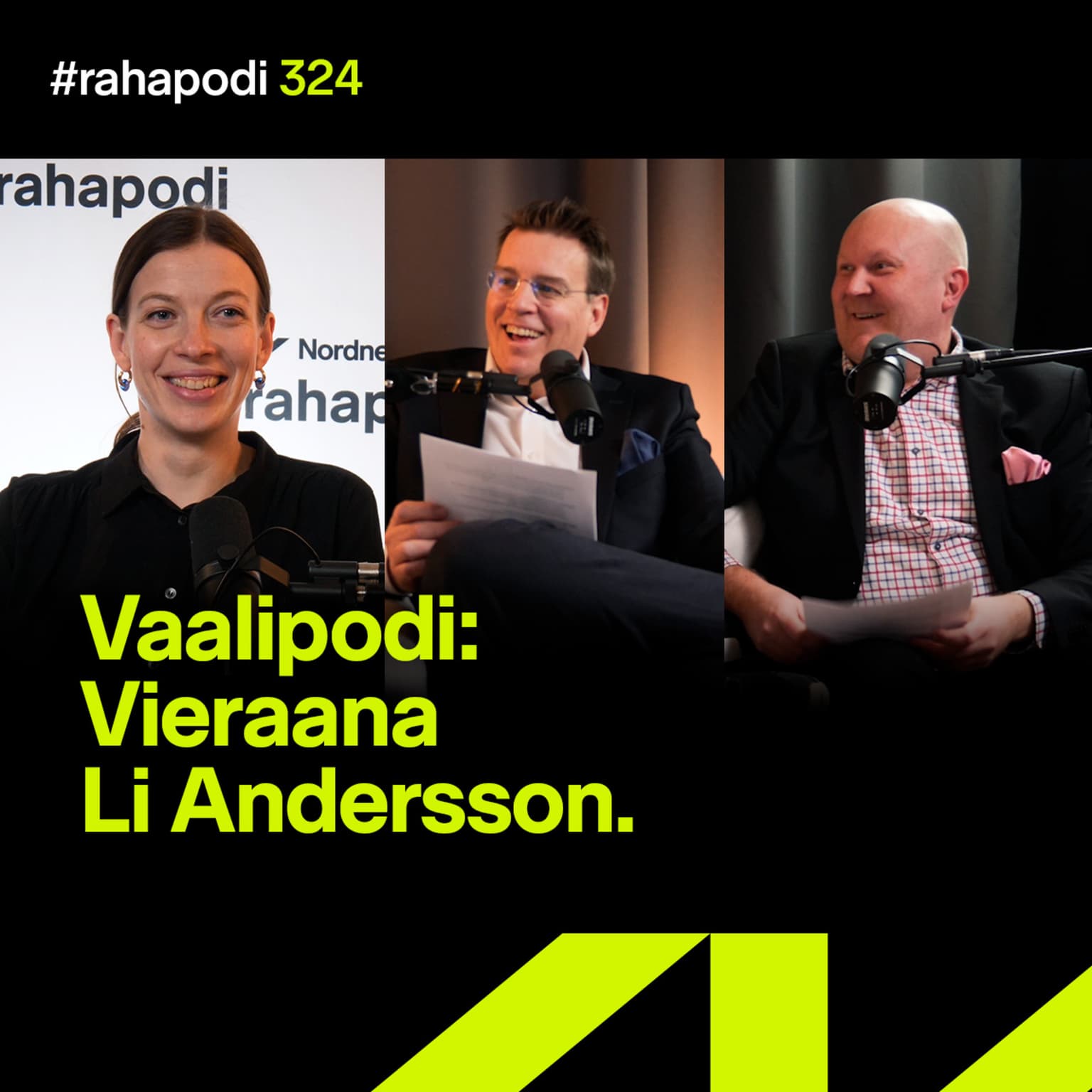 Vaalipodi: Vieraana Li Andersson | #rahapodi 324 artwork