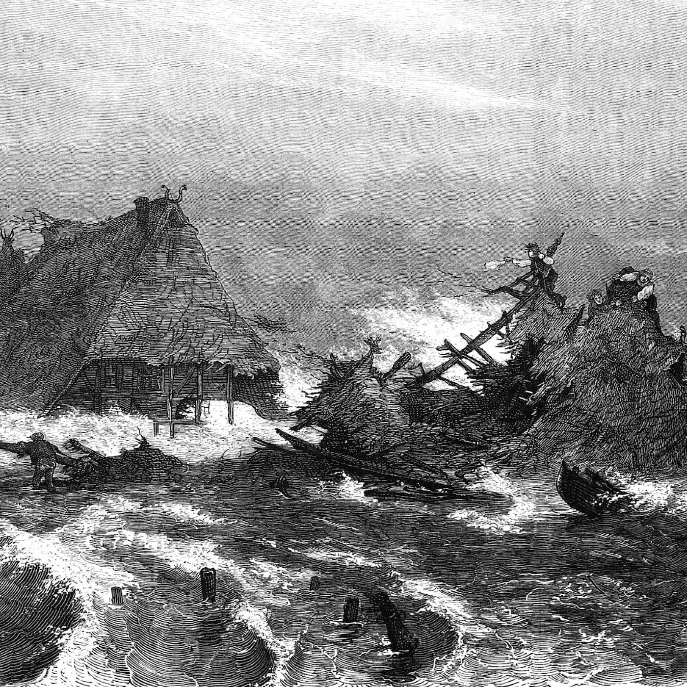 Stormfloden 1872 artwork