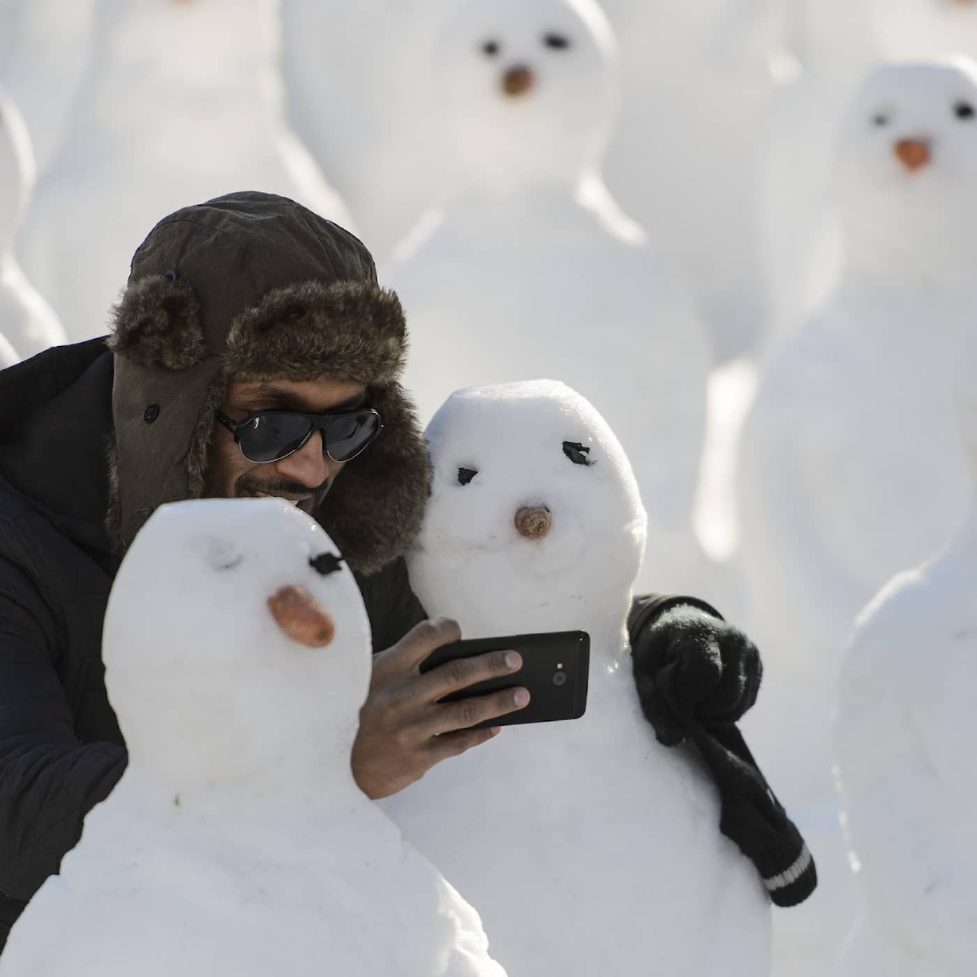 När vi dansade nakna runt snögubben artwork