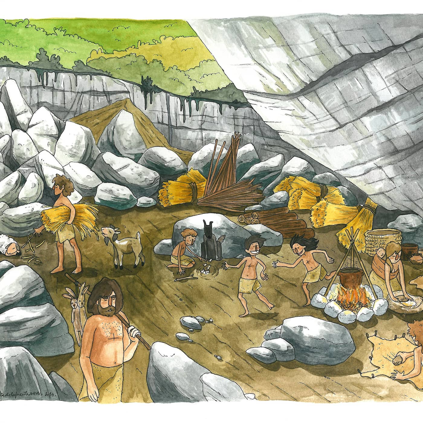 Stenålderskavalkad från Baskien till Stonehenge artwork