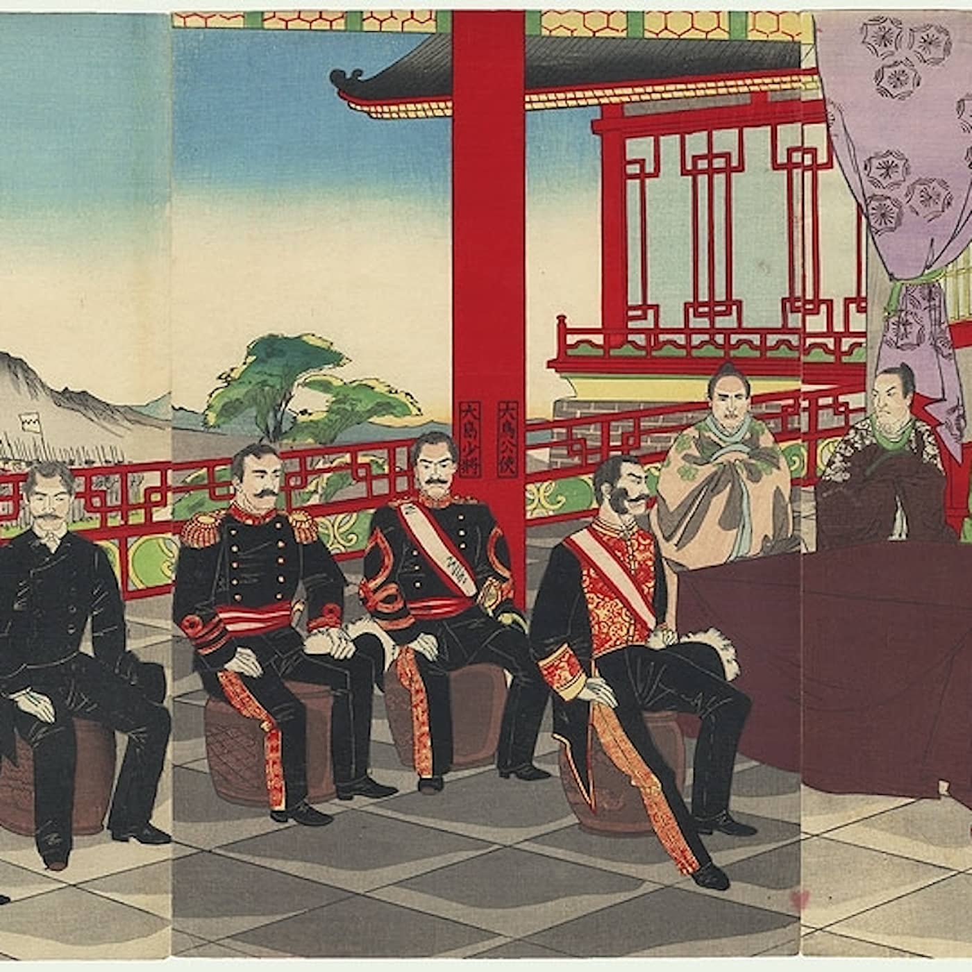 Japansk kolonialism inspirerade 1800-talets imperier artwork