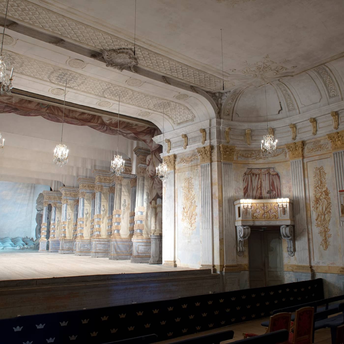 Drottningholms slottsteater världsunikt hightechspektakel artwork