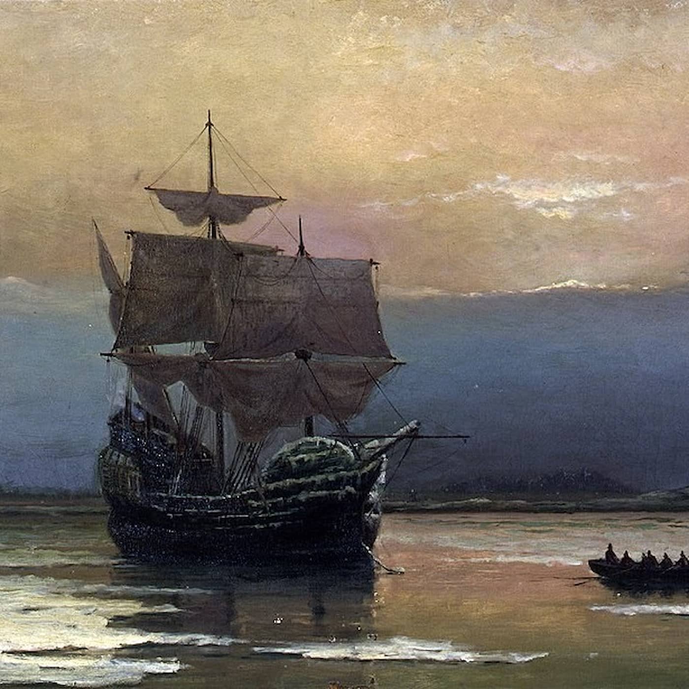 Mayflower skapade Amerika artwork