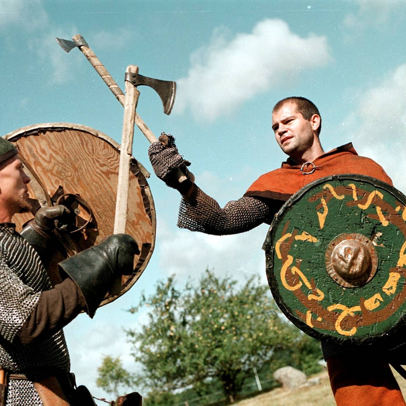 Vikingar och zombier granskas artwork