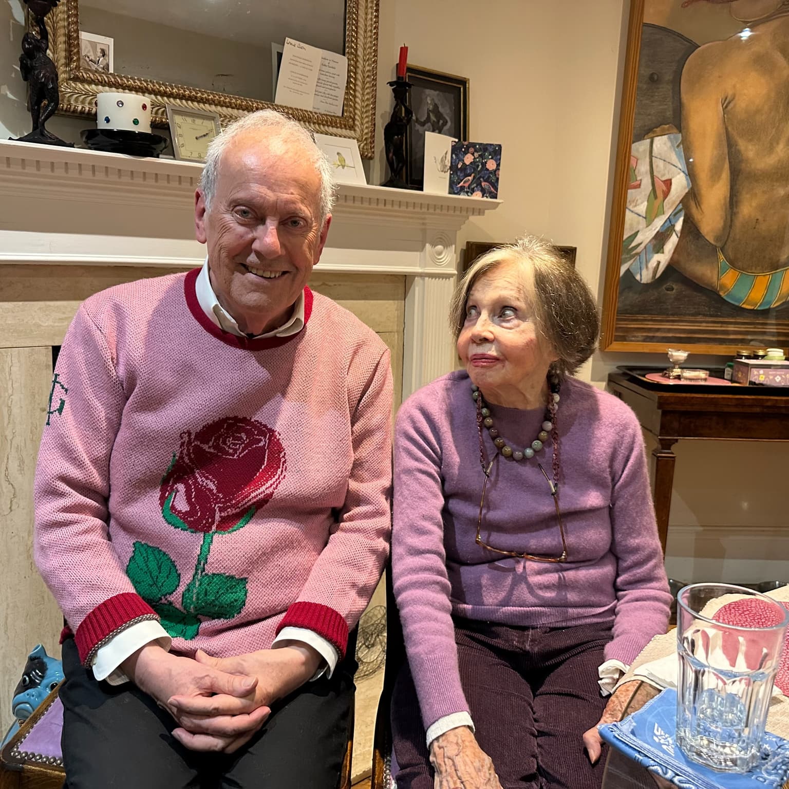 Rosebud at Valentine's: Leslie Caron artwork