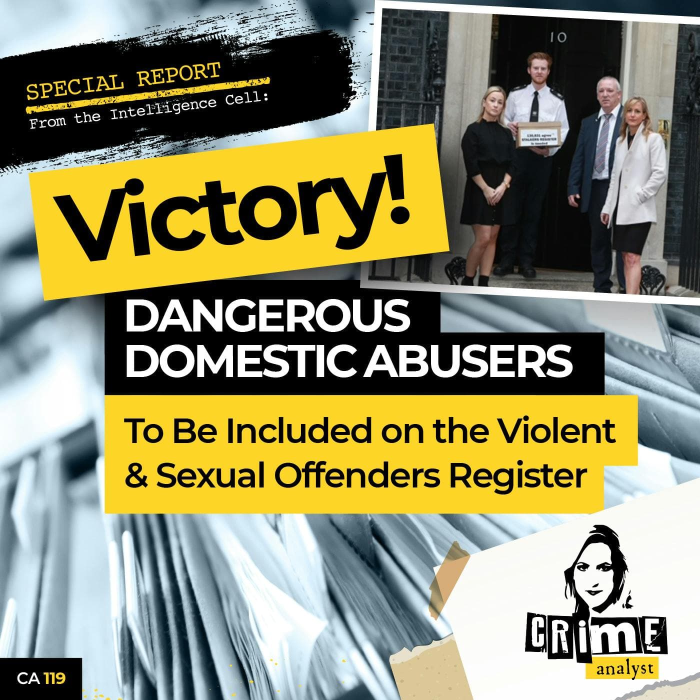 Ep 119: Victory! Dangerous Domestic Abusers to be added to the Violent and Sexual Offenders Register artwork