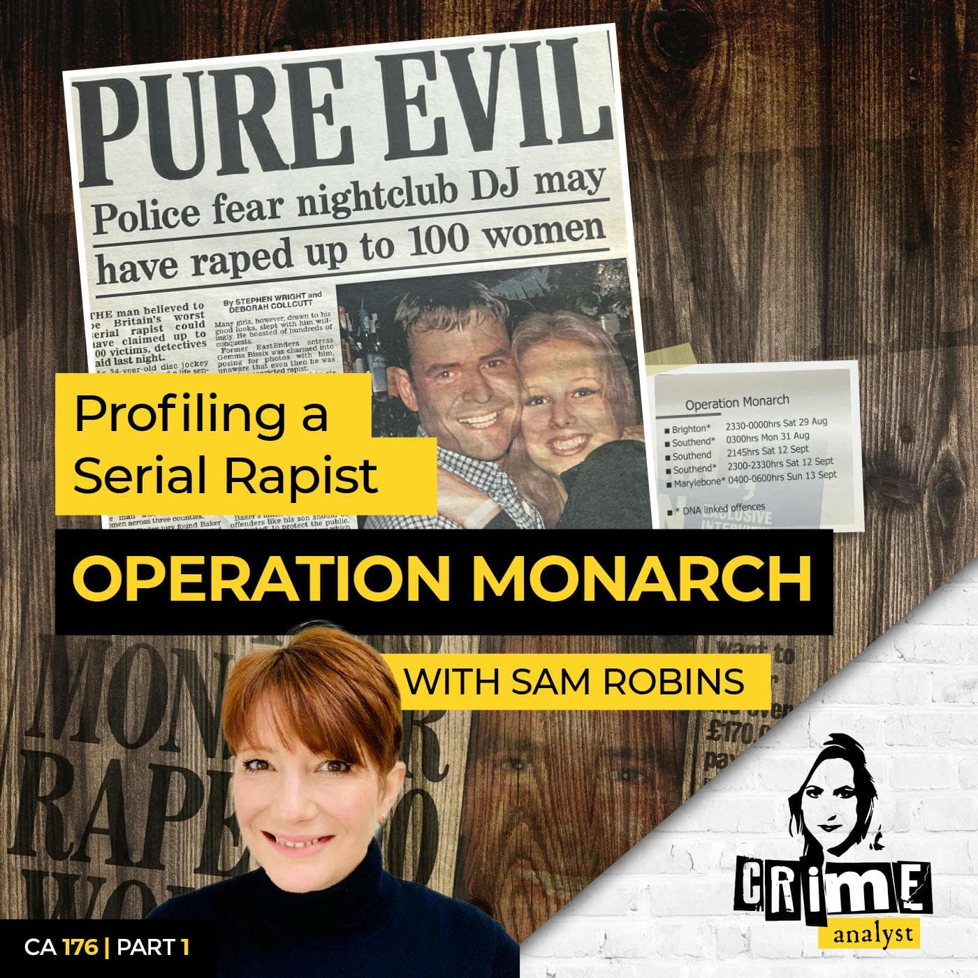 Ep 176: Profiling A Serial Rapist - Operation Monarch with Sam Robins, Part 1 artwork