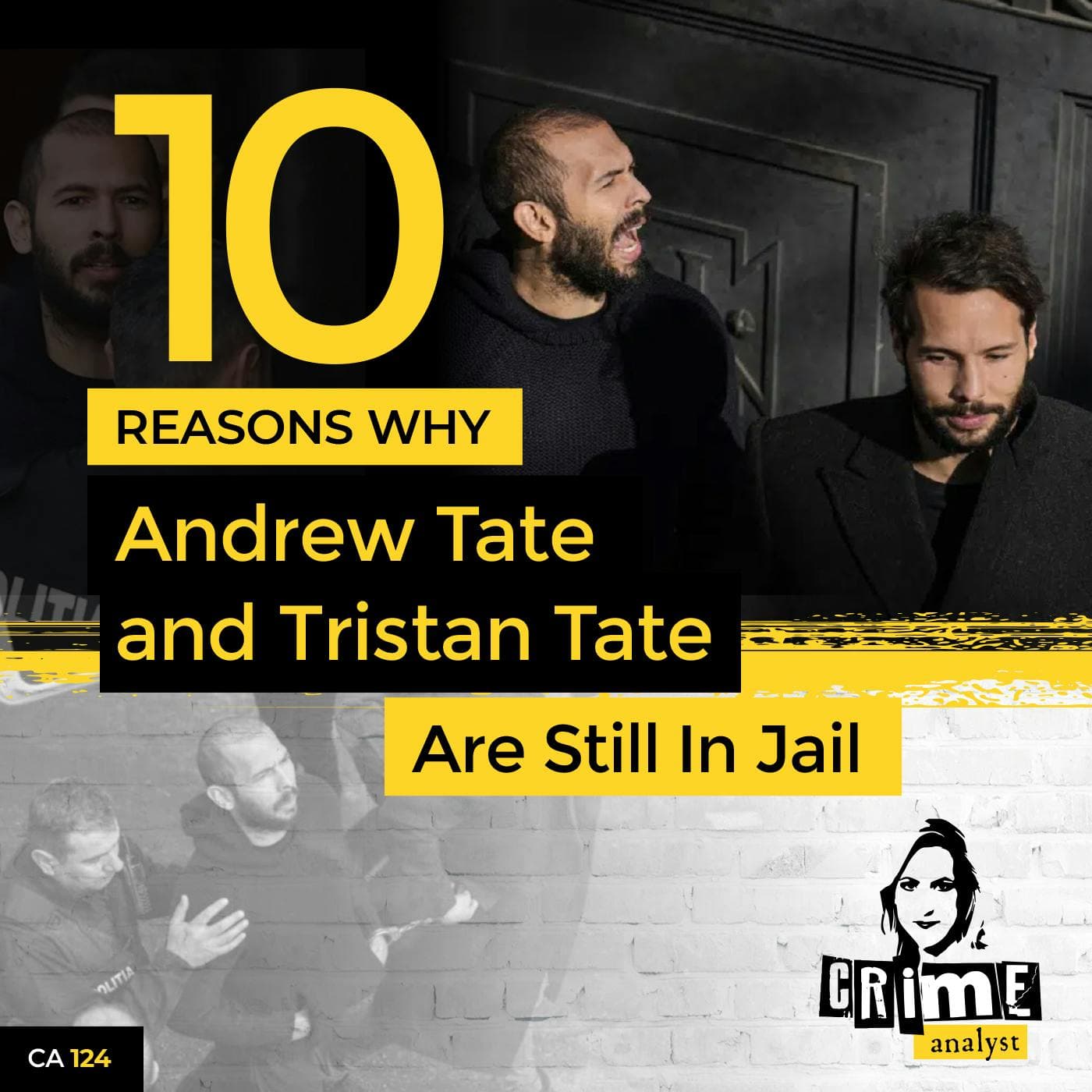 Ep 124: 10 Reasons Why Andrew Tate And Tristan Tate Are Still In Jail artwork