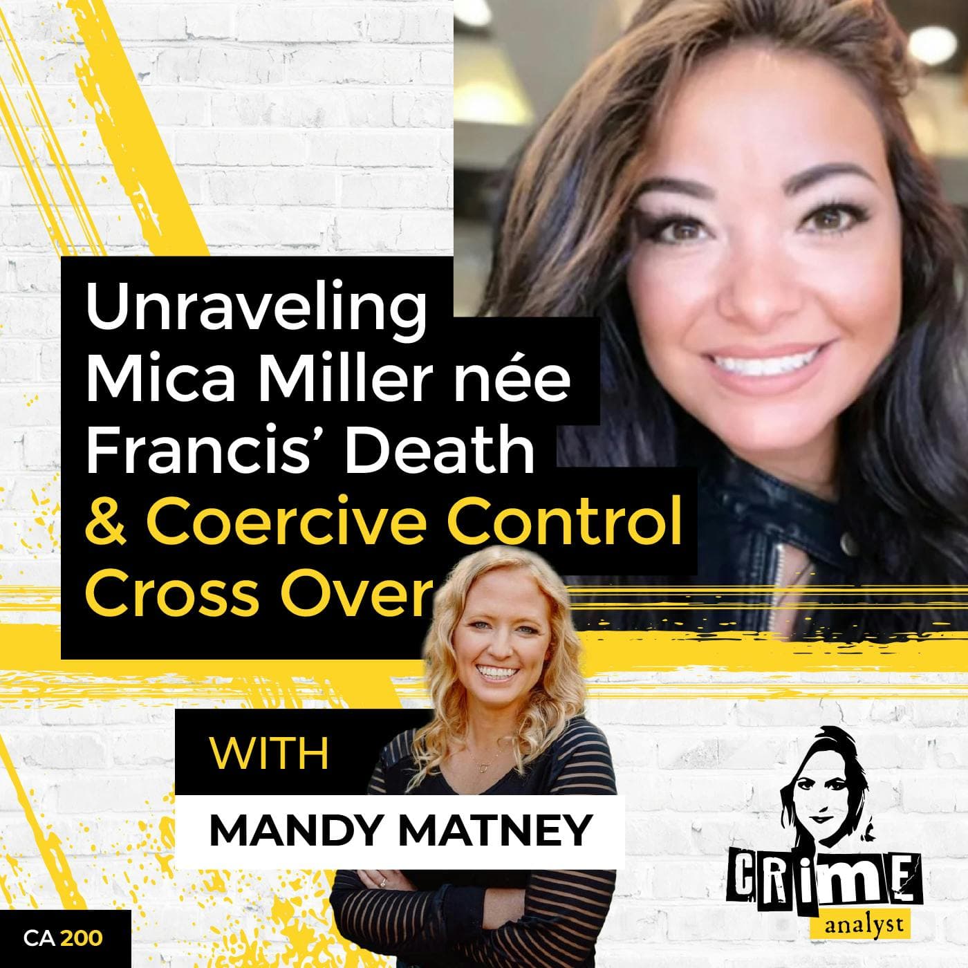 Ep 200: Unraveling Mica Miller nèe Francis’ Death and Coercive Control Cross Over with Mandy Matney artwork