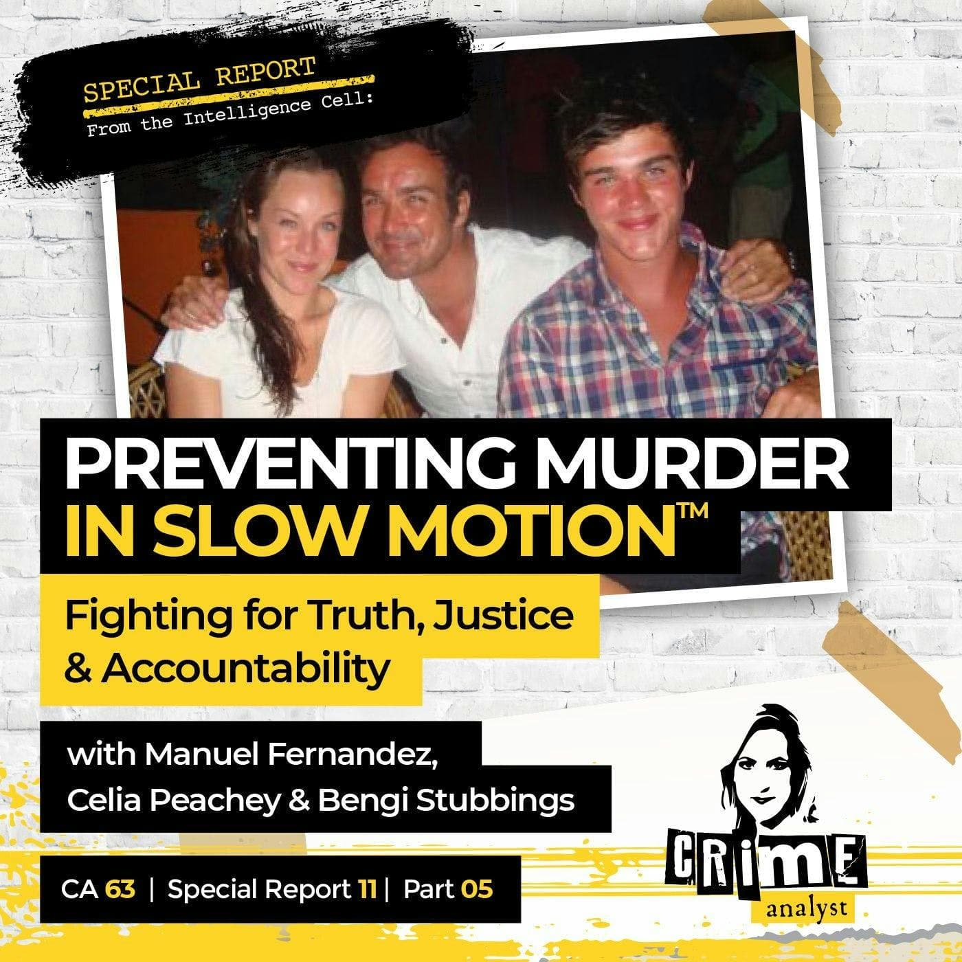 Ep 63: Preventing Murder in Slow Motion™: Fighting for Truth, Justice and Accountability with Manuel Fernandez, Bengi Stubbings and Celia Peachey, Part 5 artwork