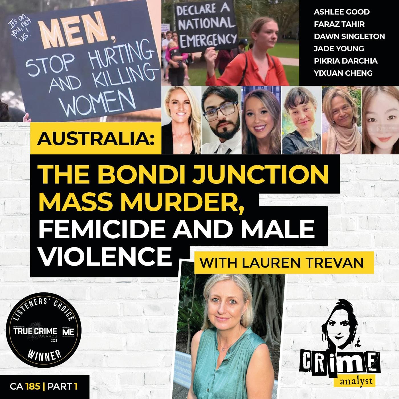 Ep 185: Australia: The Bondi Junction Mass Murder, Femicide and Male Violence with Lauren Trevan, Part 1 artwork