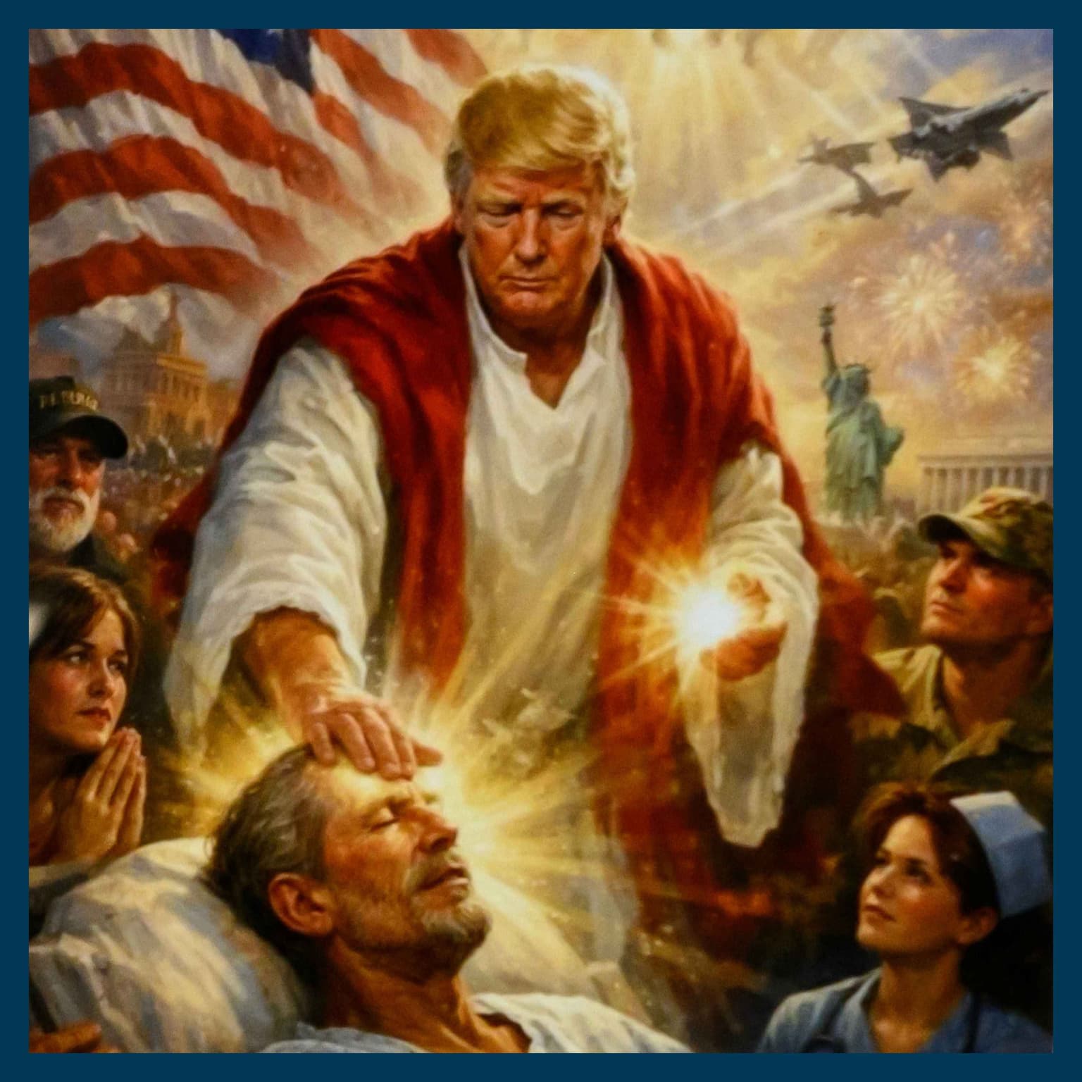 The Pope v Trump artwork