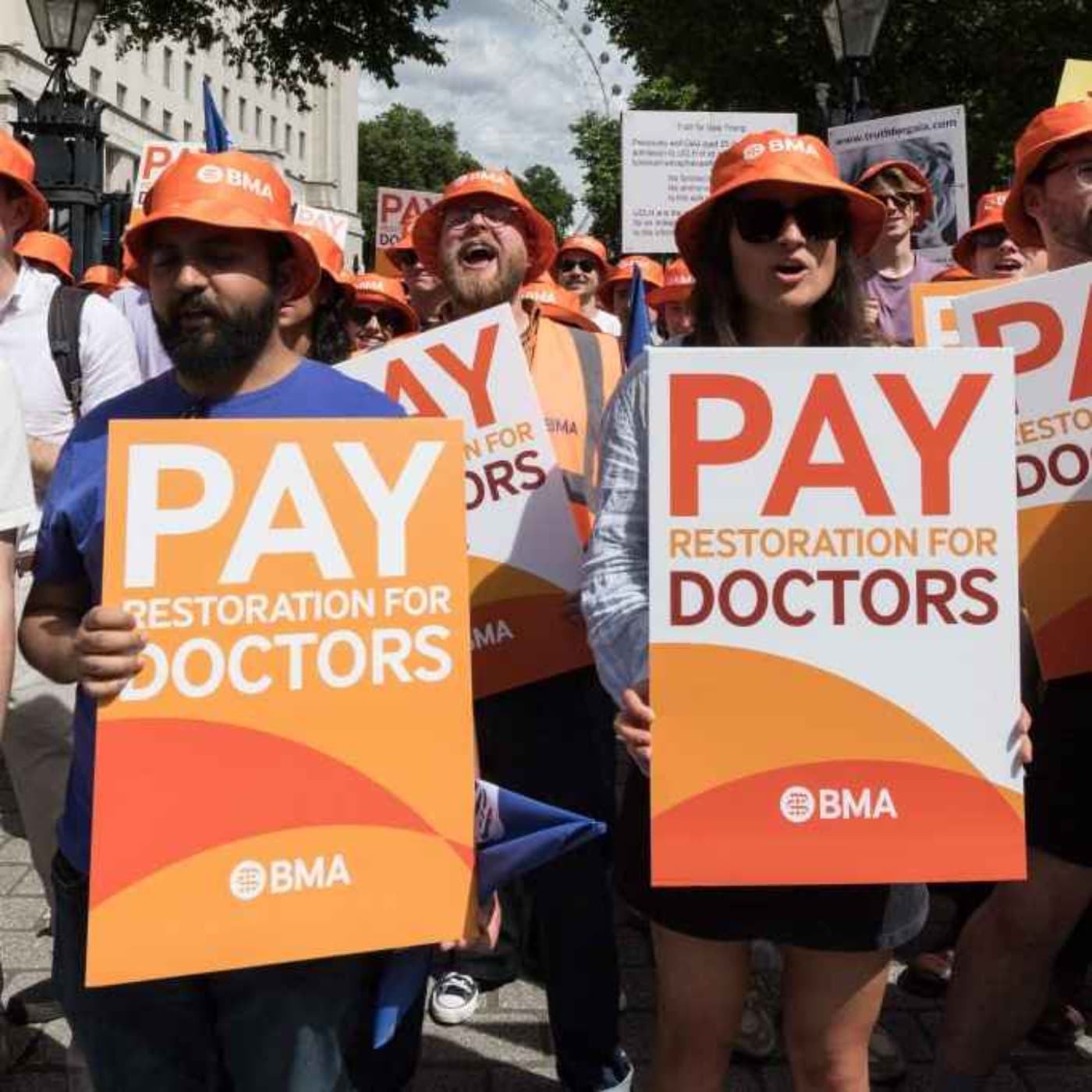 Why are the doctors striking? artwork