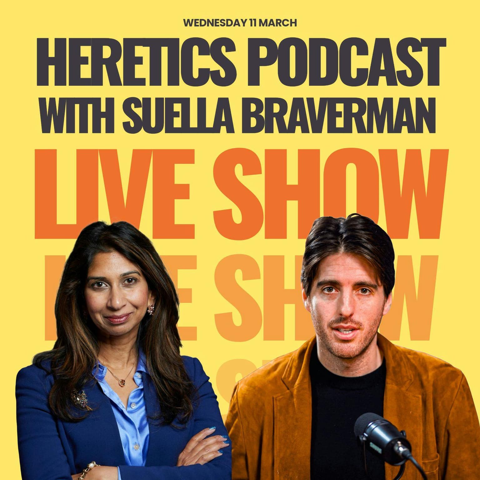 Suella Braverman LIVE artwork