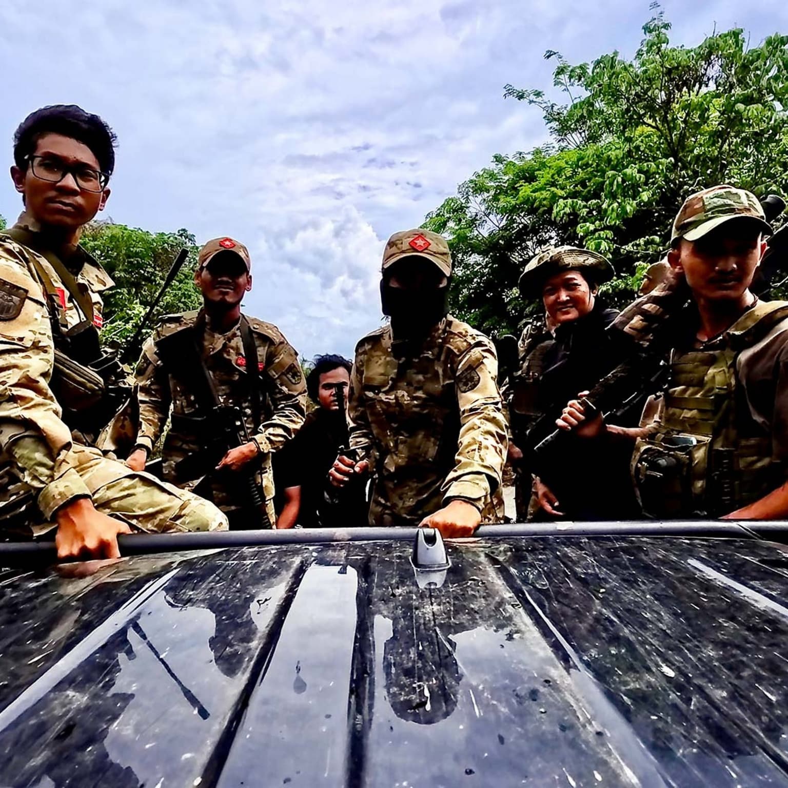 BBC goes inside Myanmar with rebel fighters artwork