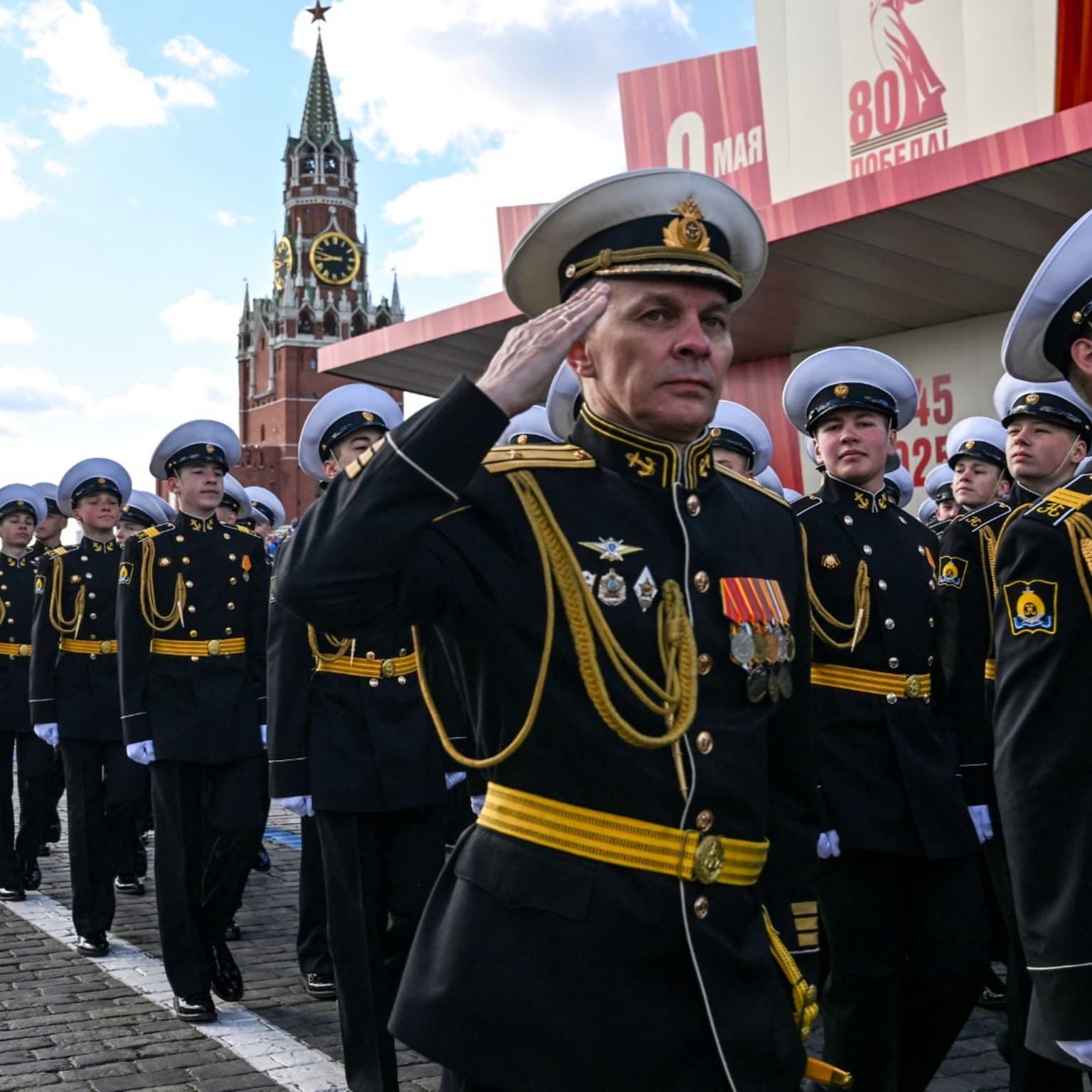 Russia scales back Moscow Victory Day parade artwork