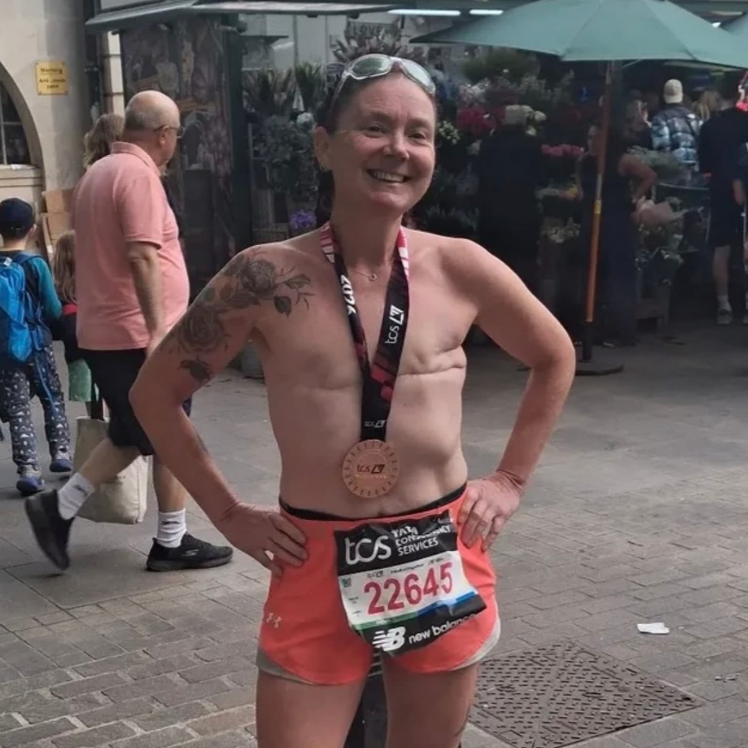 The Happy Pod: Running topless because I'm proud of my scars artwork