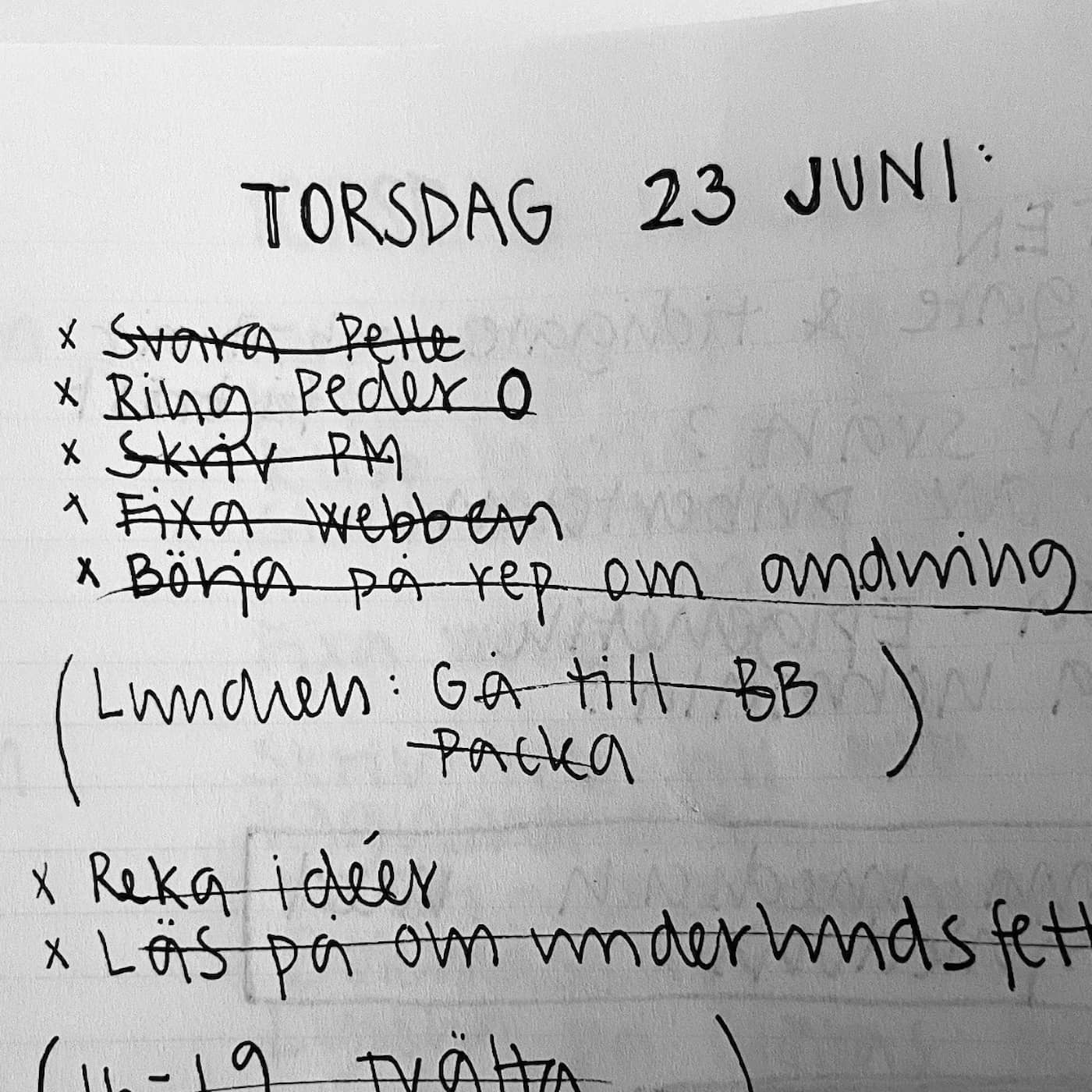 Livet i en lista artwork