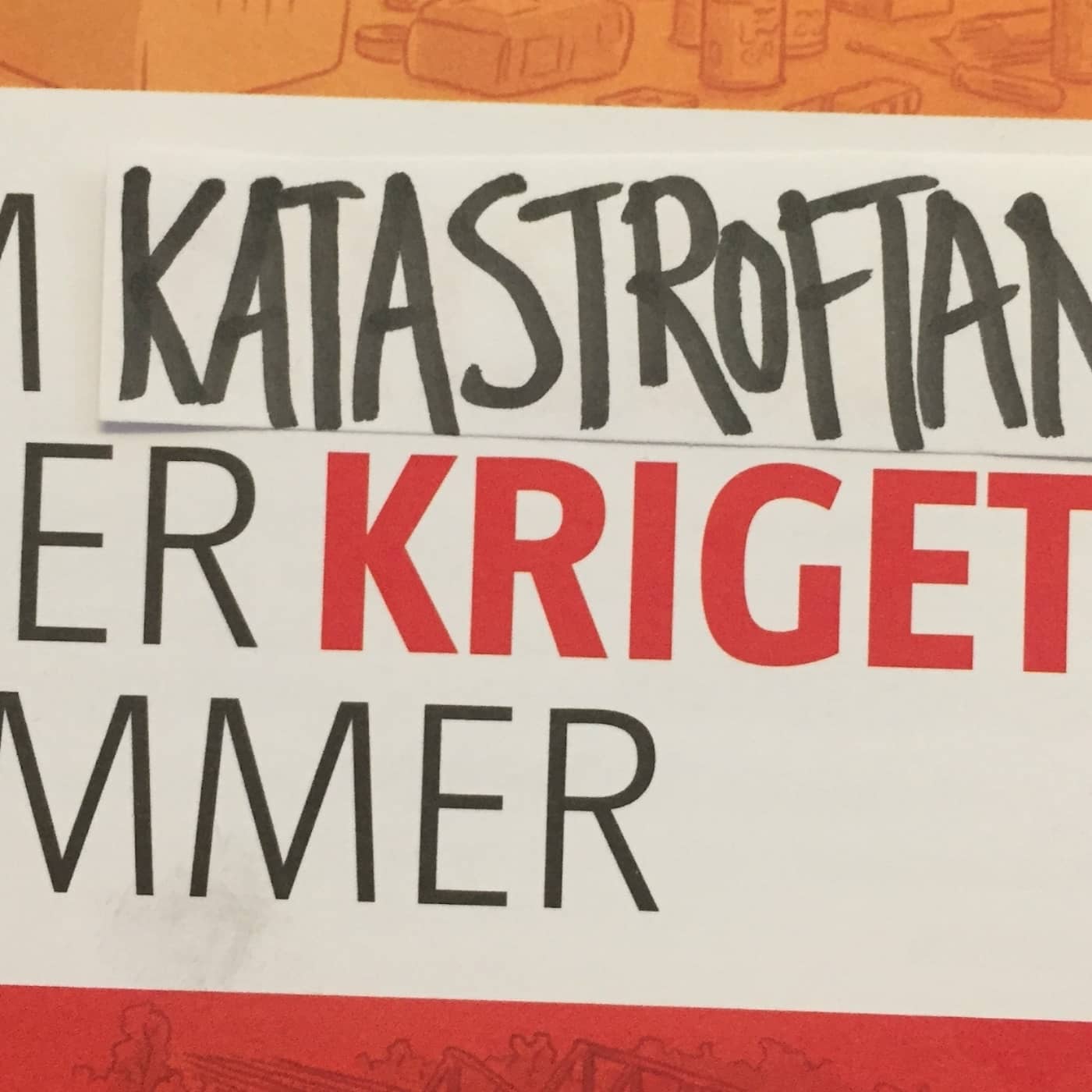 Om katastroftankarna kommer artwork