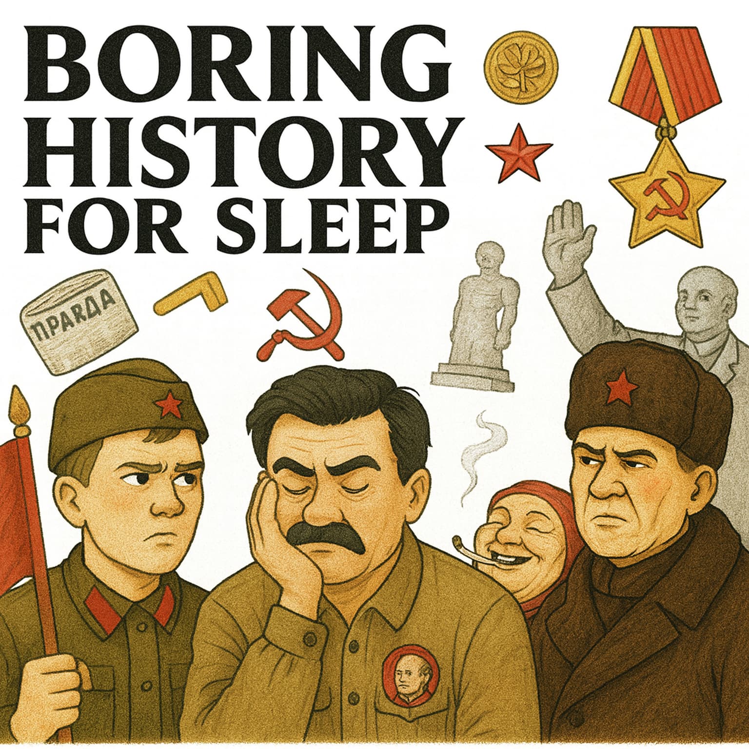 Boring History For Sleep | Rise & Fall of the Soviet Union 🕯️🟥 (1917–1991) artwork