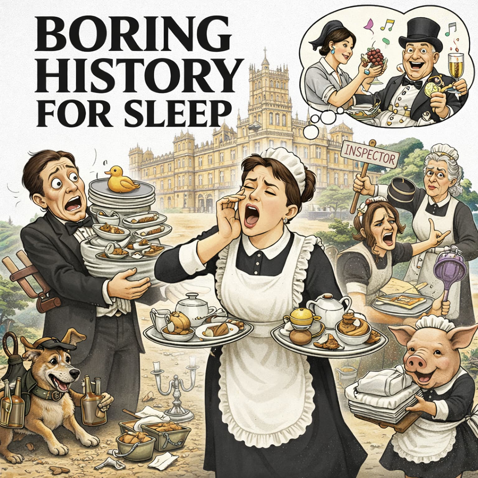 Servants in the Time of Downton Abbey: Victorian & Edwardian Era 🕰️ | Boring History for Sleep artwork