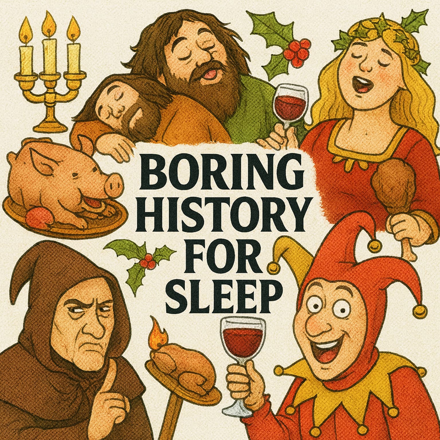 Boring History For Sleep | How Medieval People Celebrated Christmas 🎄🕯️ (Feasts, Frost & Holy Days) artwork