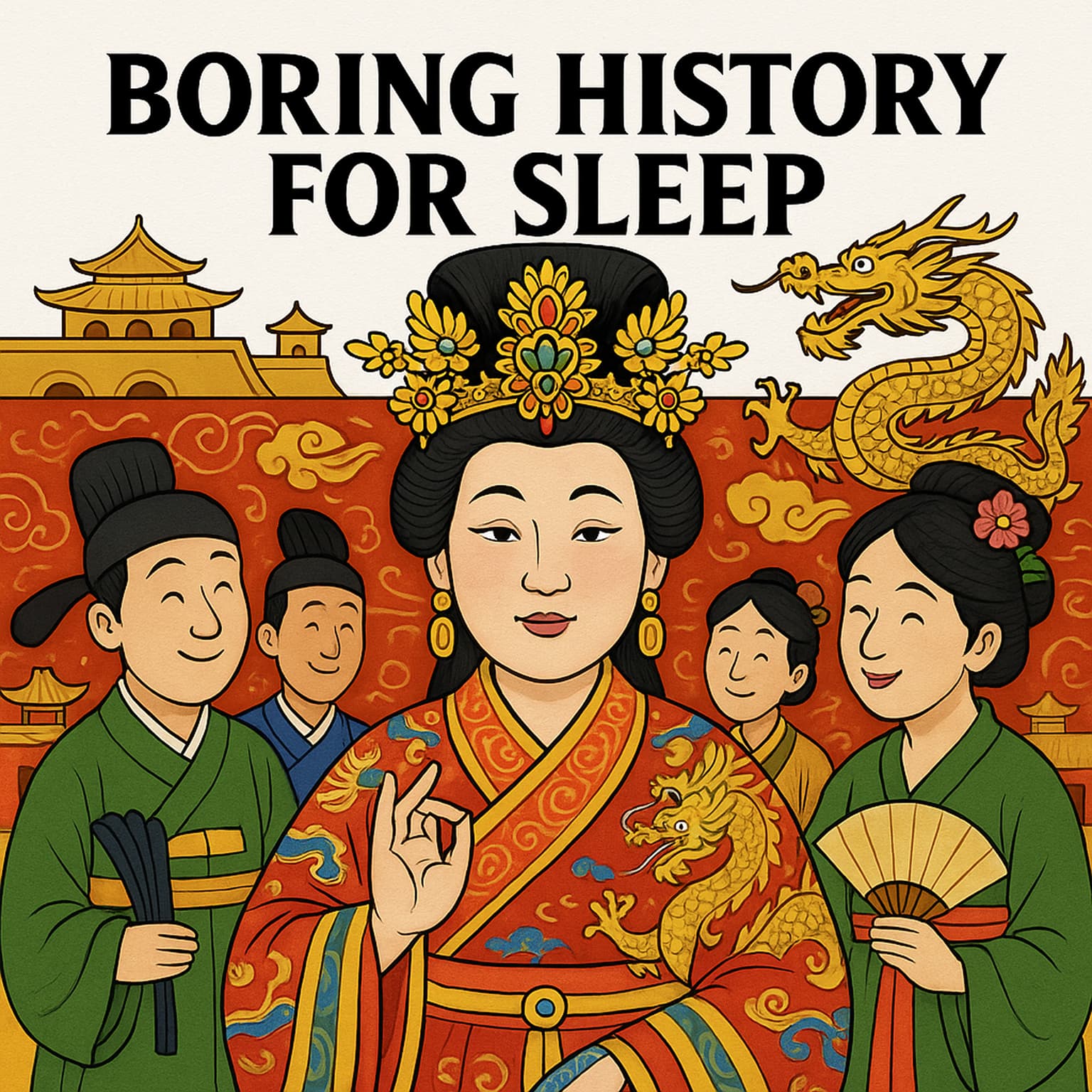 Concubine. Empress. Emperor. The Life of Wu Zetian | Boring History for Sleep artwork