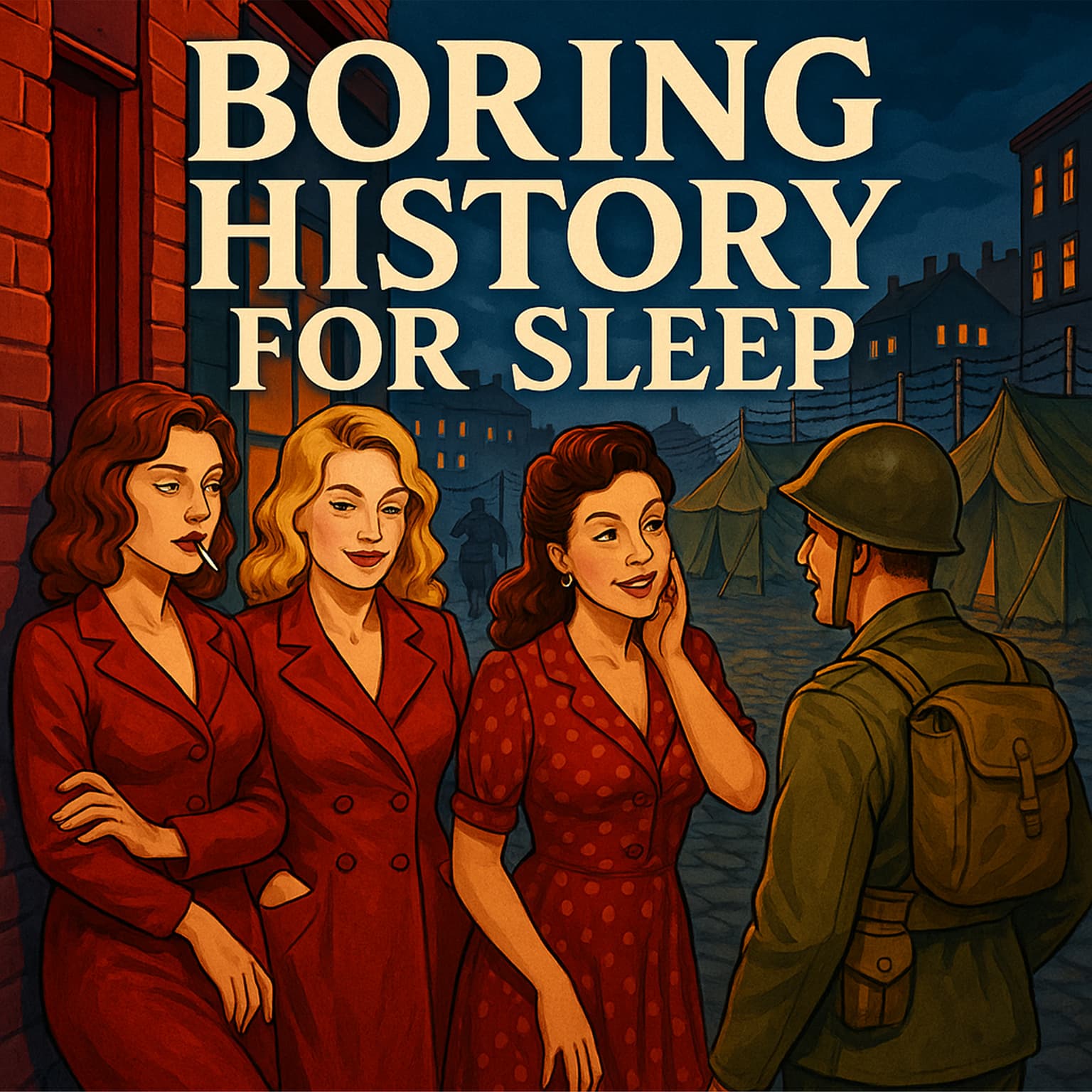 The Dark Truth of Pr$stitutes in World War II | Boring History for Sleep artwork
