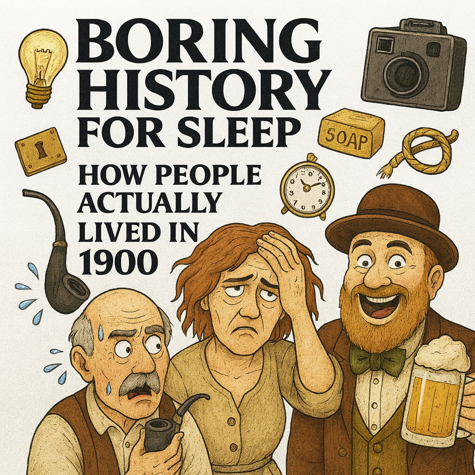 Boring History For Sleep | What People Did All Day in 1900 (It Wasn’t Fun) 😬🏠 artwork