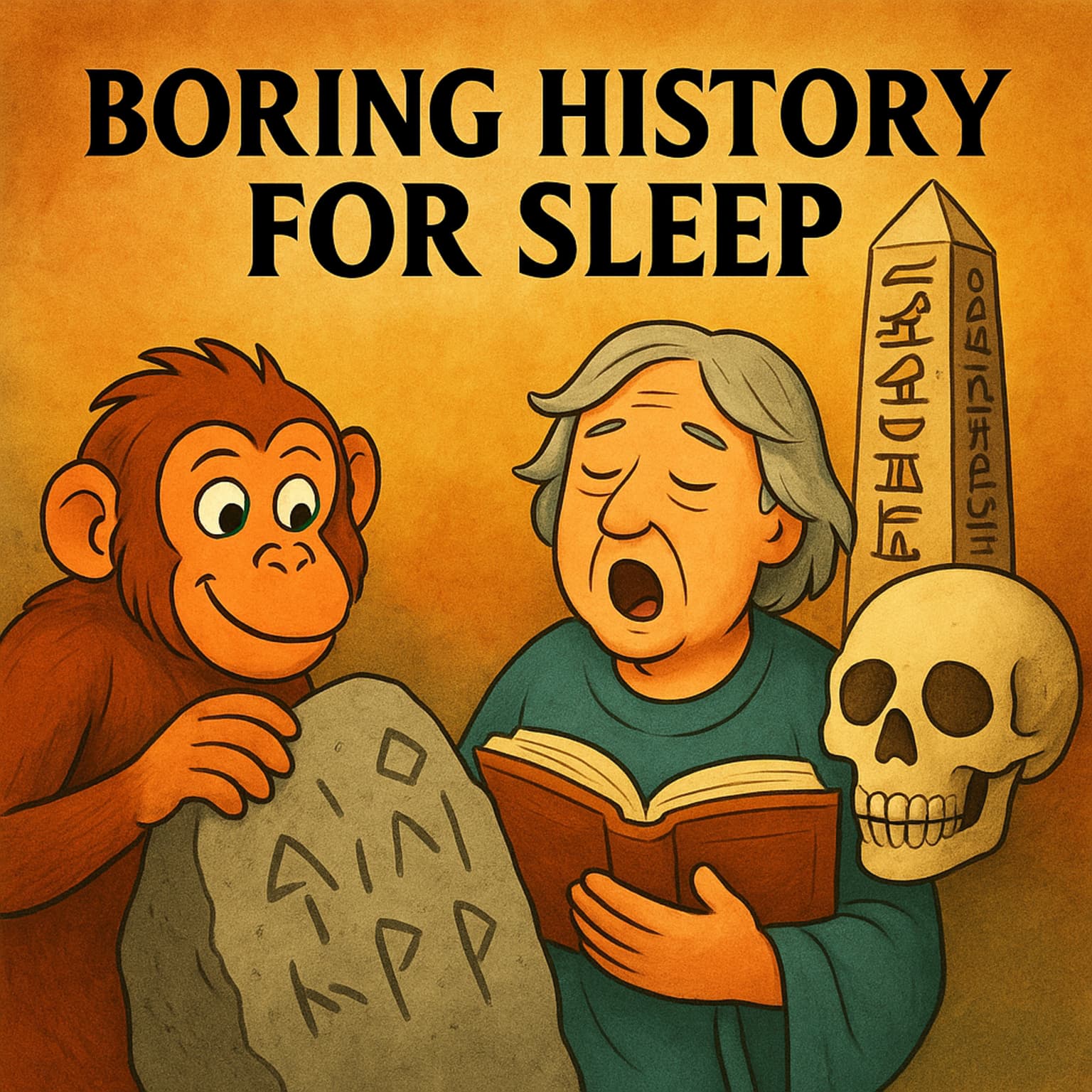 7 Million Years of People Talking | The Very Boring History of Language for Sleep artwork