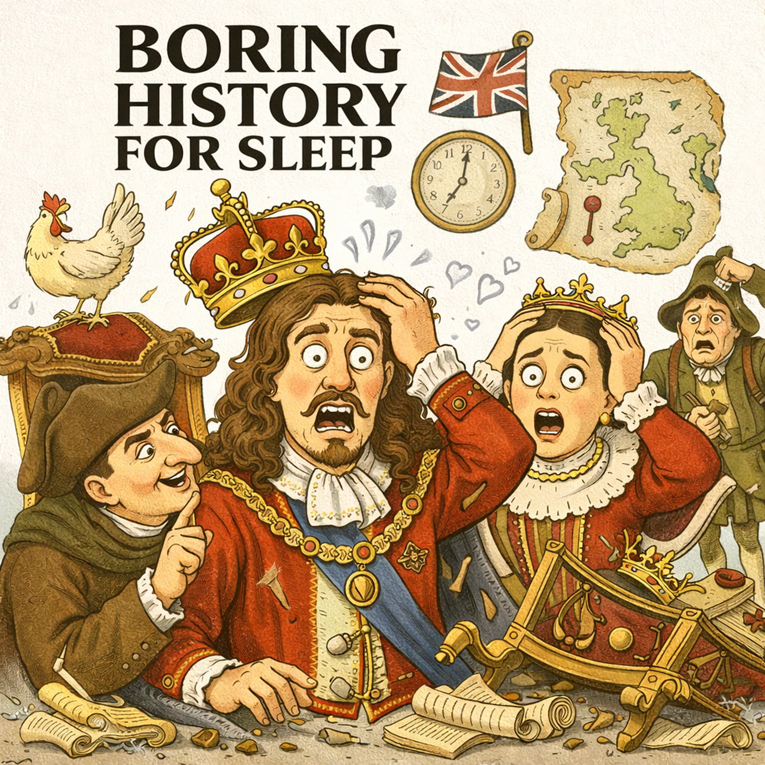 The Stuarts: The Bloody History of Britain’s Most Catastrophic Dynasty 👑 | Boring History for Sleep artwork