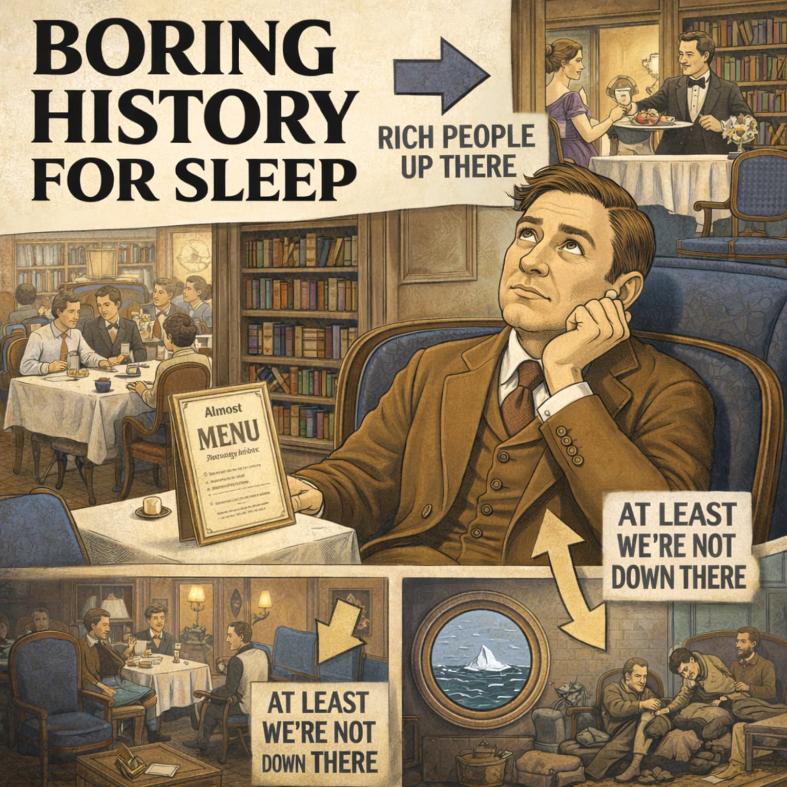 A Day in Titanic’s Second Class 🚢🕰️ | Boring History For Sleep artwork