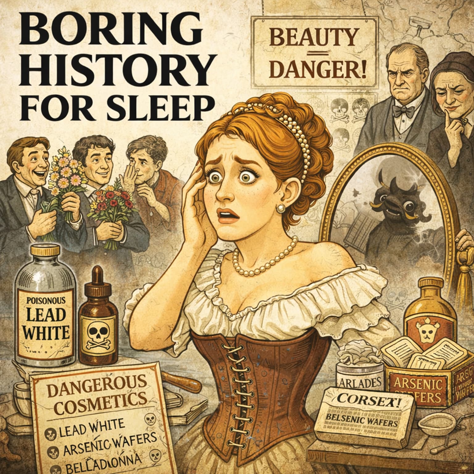 When Beauty Was Poison: Victorian Fashion Gone Wrong 💄☠️ | Boring History For Sleep artwork