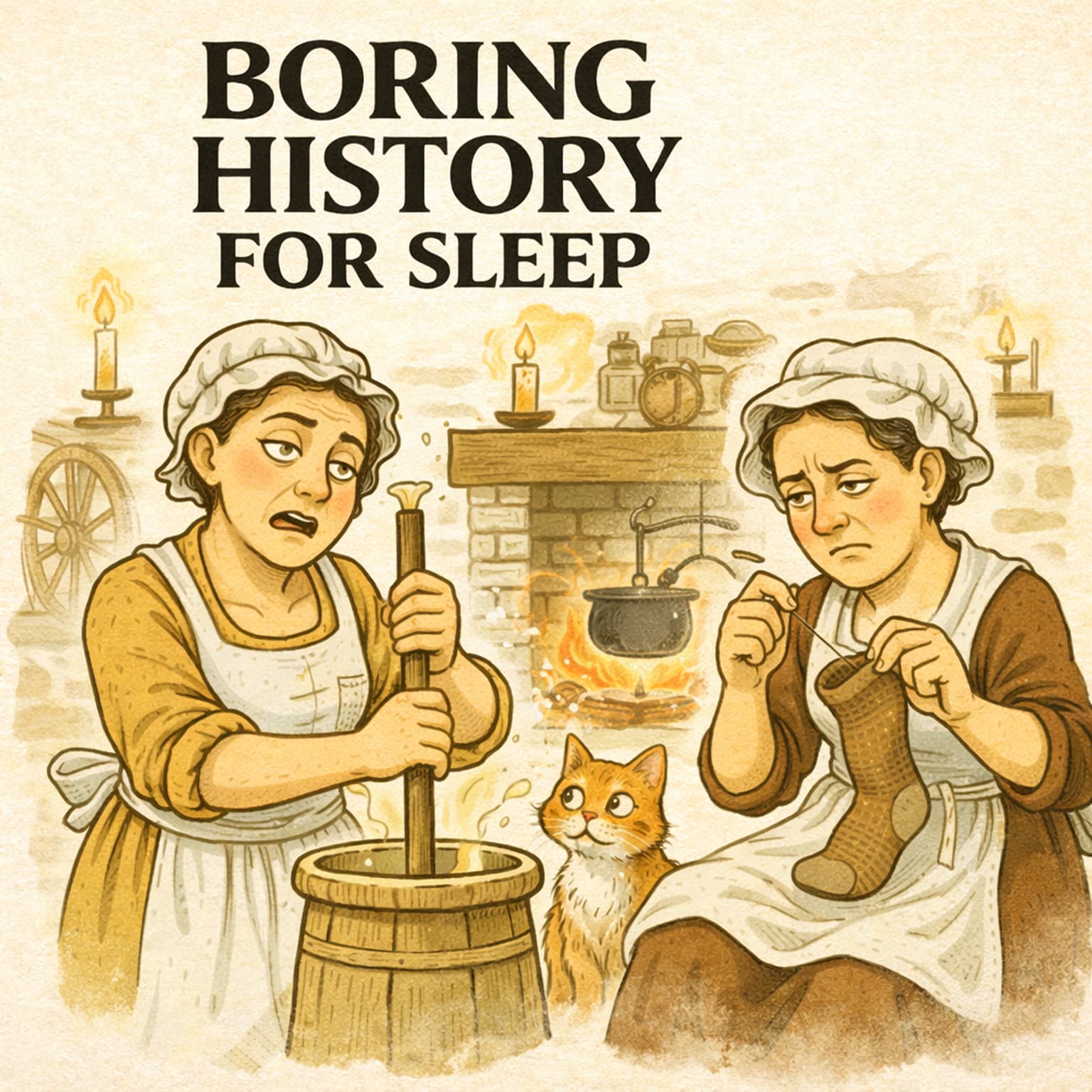 What Ordinary Evenings Looked Like for Women in 1700s Households 🕯️ | Boring History for Sleep artwork
