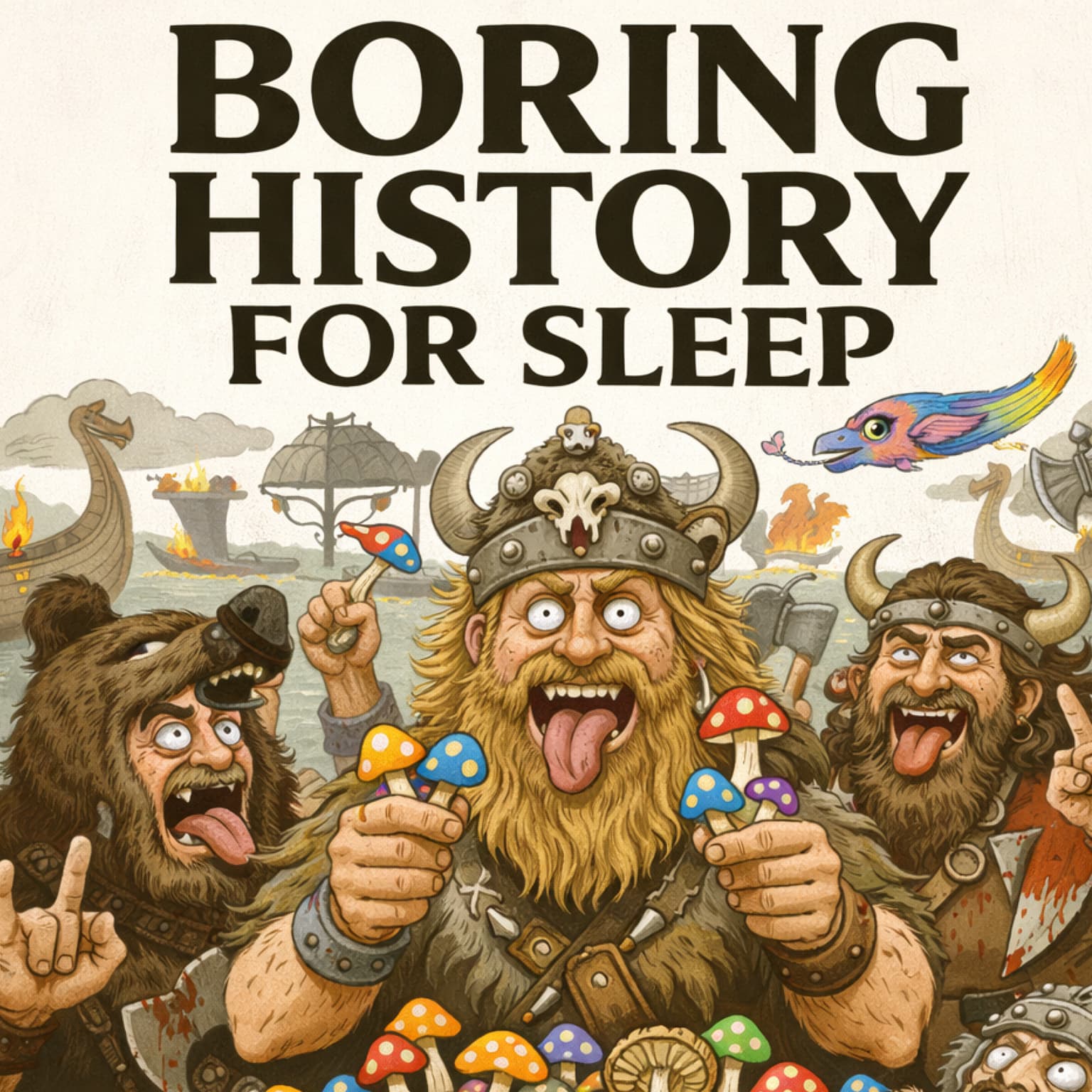 Berserkers: The Vikings Who Took Magic Mushrooms Before Battle ⚔️ | Boring History for Sleep artwork