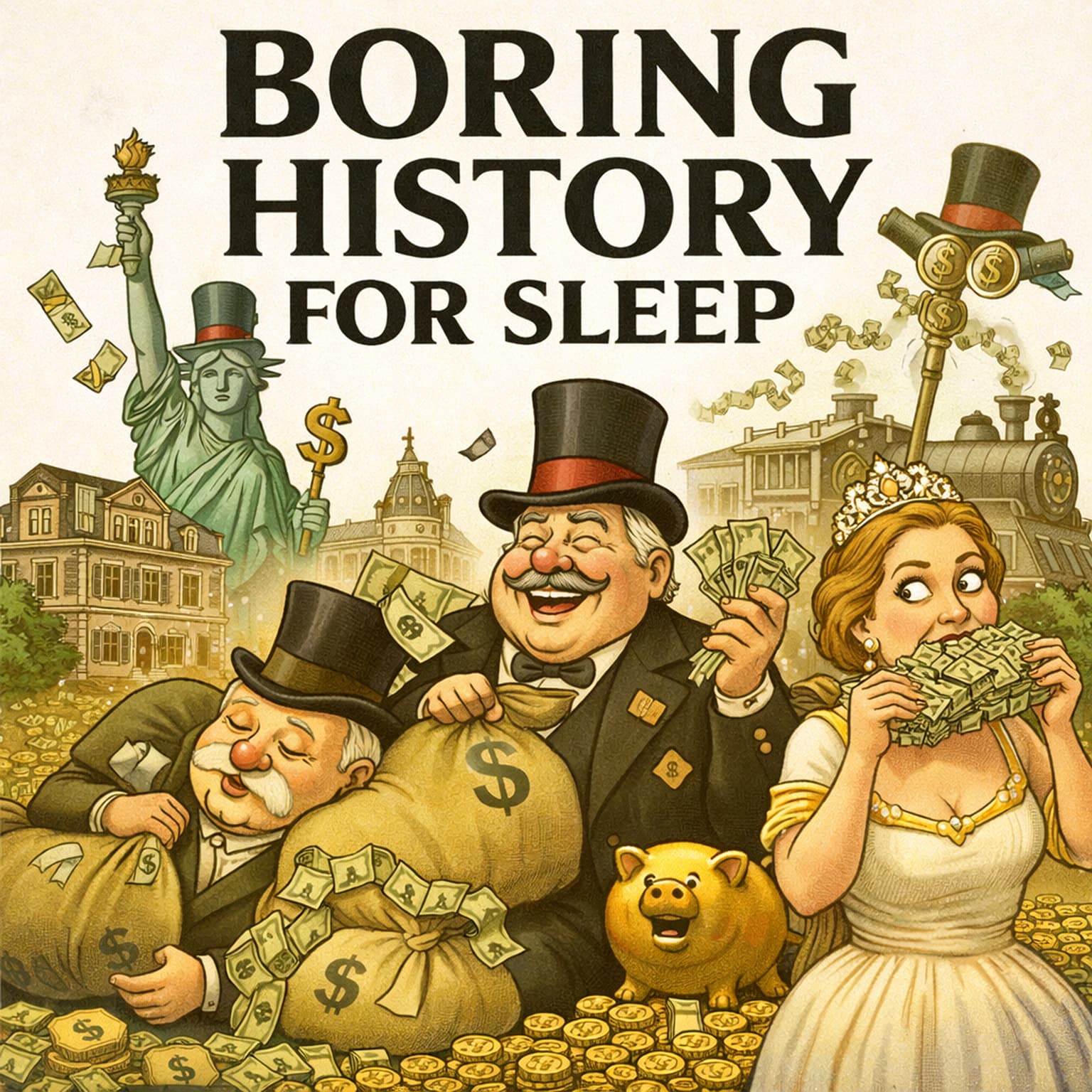 The Gilded Age: Wealth, Power, and Hidden Struggles ✨ | Boring History for Sleep artwork