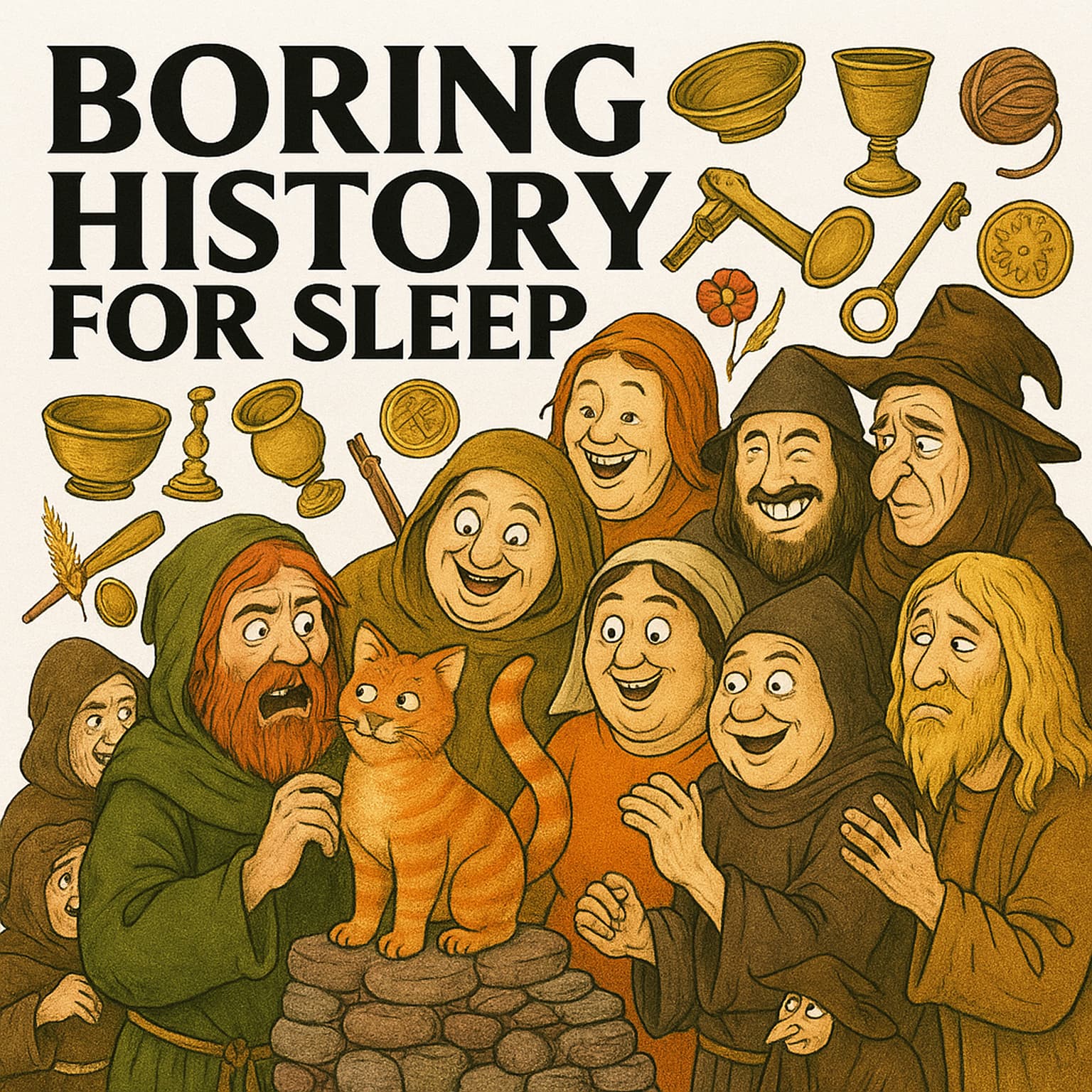 Boring History For Sleep | How Humans Accidentally Domesticated Cats… Twice 🐈⬛🤦♂️ artwork