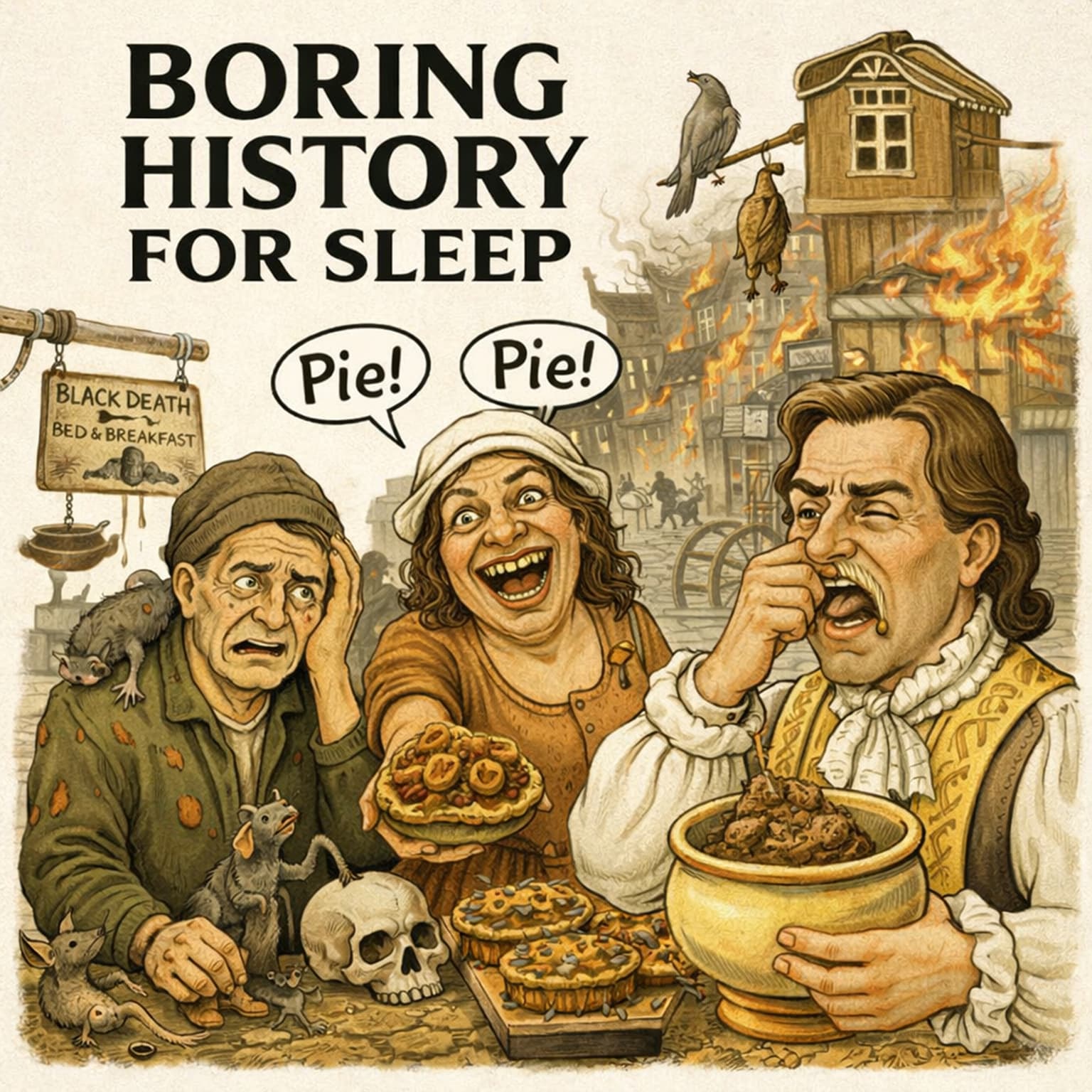 What It Was Actually Like to Live in 1600s London — Crowded Streets and Daily Survival 🌫️ | Boring History for Sleep artwork