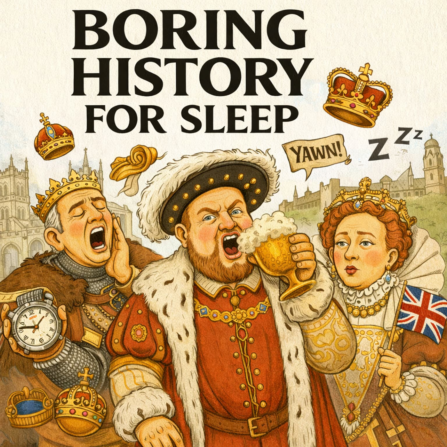 1000 Years of the English Monarchy — Power Across Time 👑 | Boring History for Sleep artwork