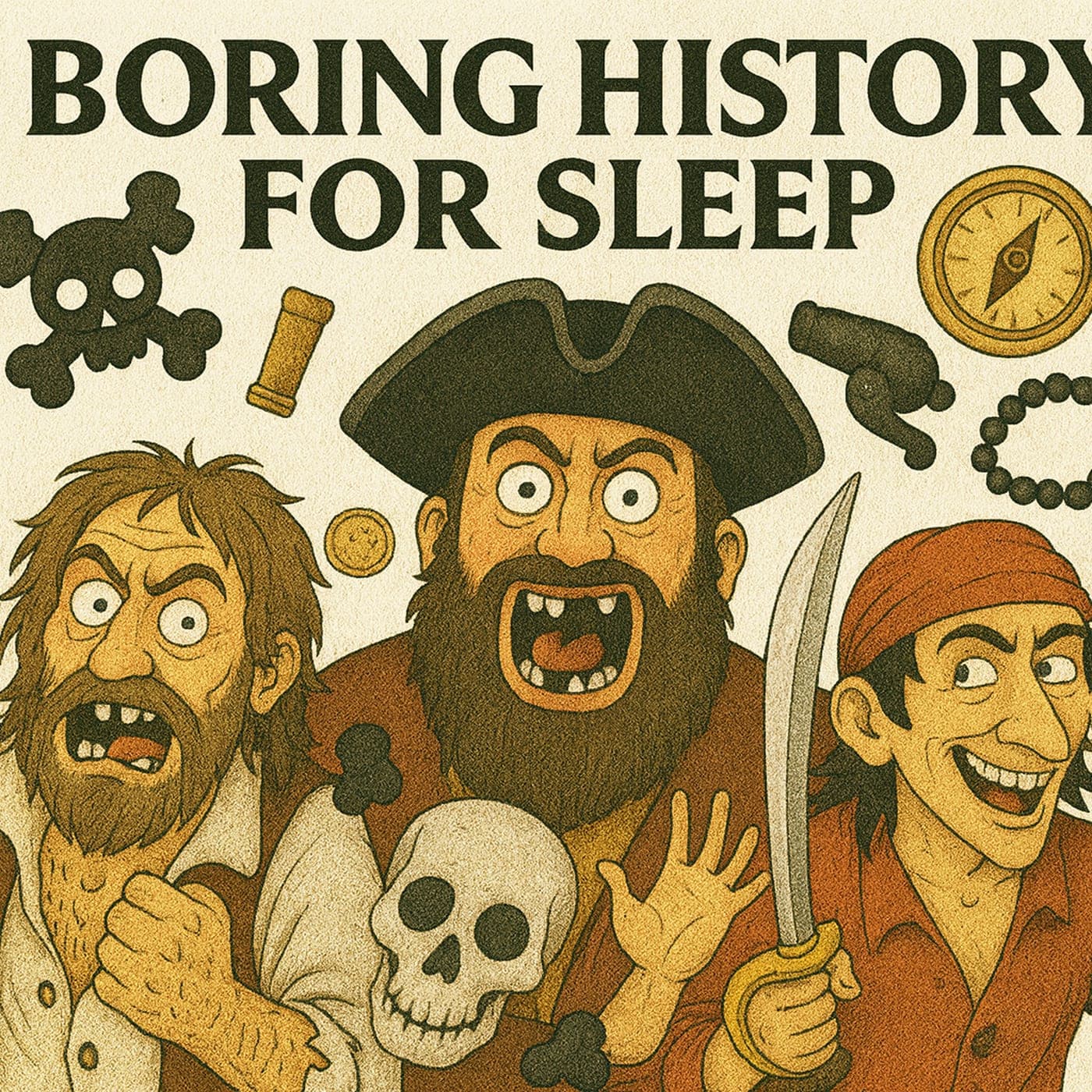 Boring History For Sleep | The Pirate Golden Age: Rum, Gold & Bad Decisions 🏴☠️🍺 artwork