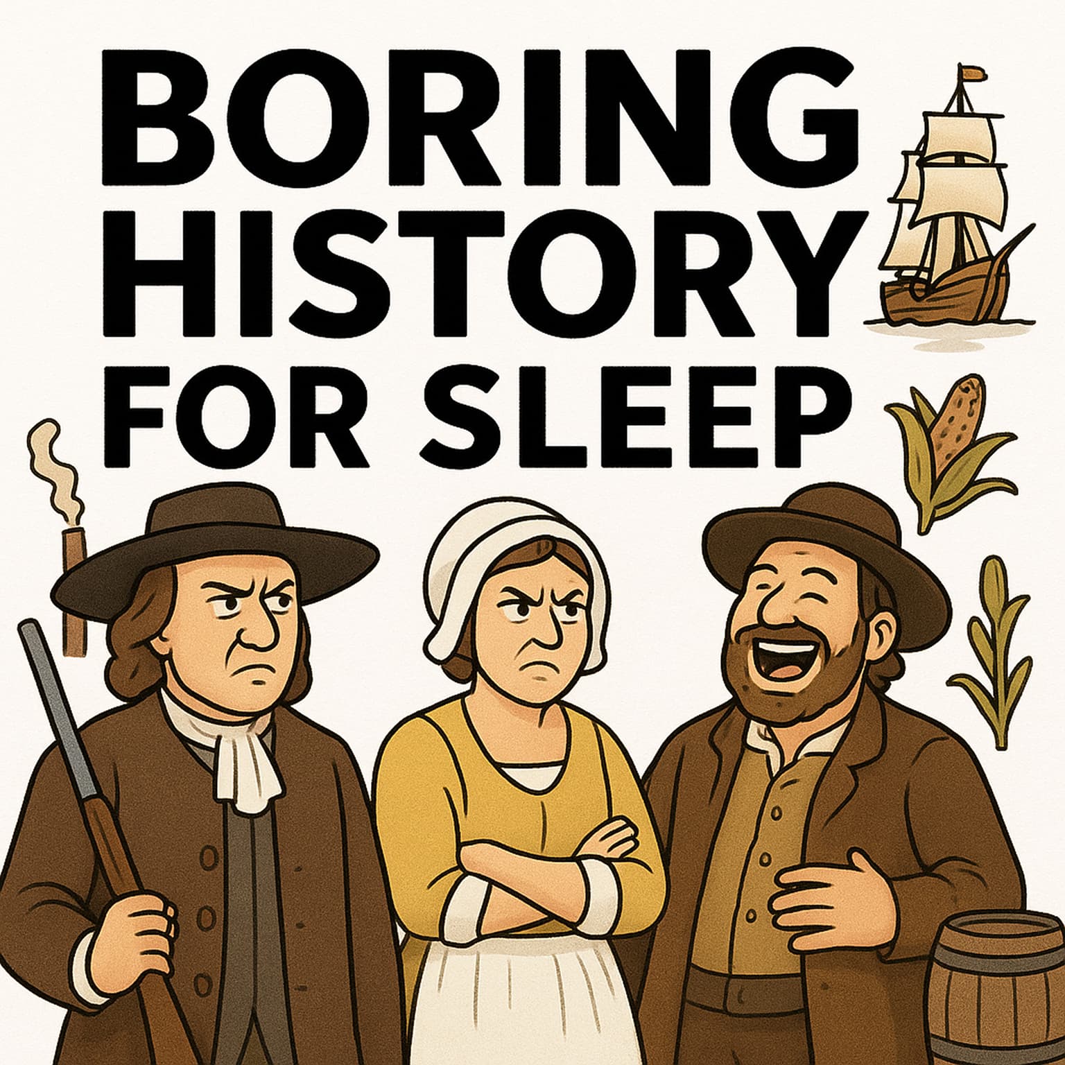 Boring History For Sleep | Colonial America: Mud, Mosquitoes & Mandatory Church 🪓🕍 artwork