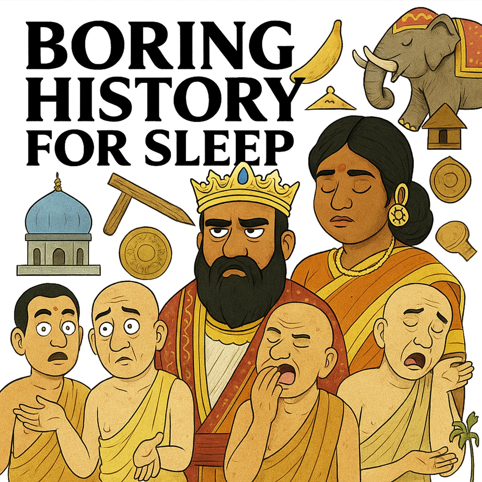 Boring History For Sleep | The ENTIRE History of India🌏 (5,000 Years in One Nap) artwork