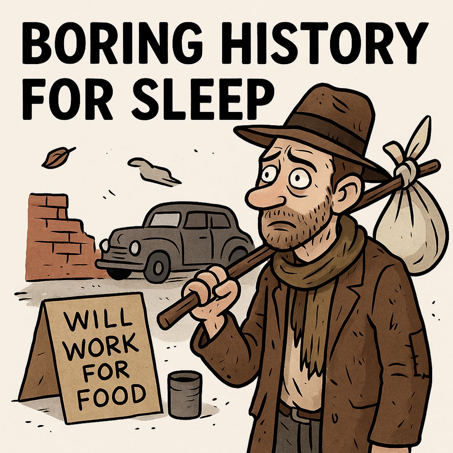 Boring History For Sleep | How to Survive the Great Depression With $0 and a Can of Beans 🥫💀 artwork