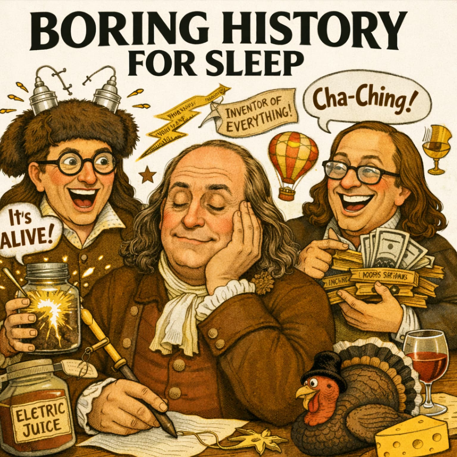 Benjamin Franklin — A Life of Curiosity and Contradictions ⚡ | Boring History for Sleep artwork