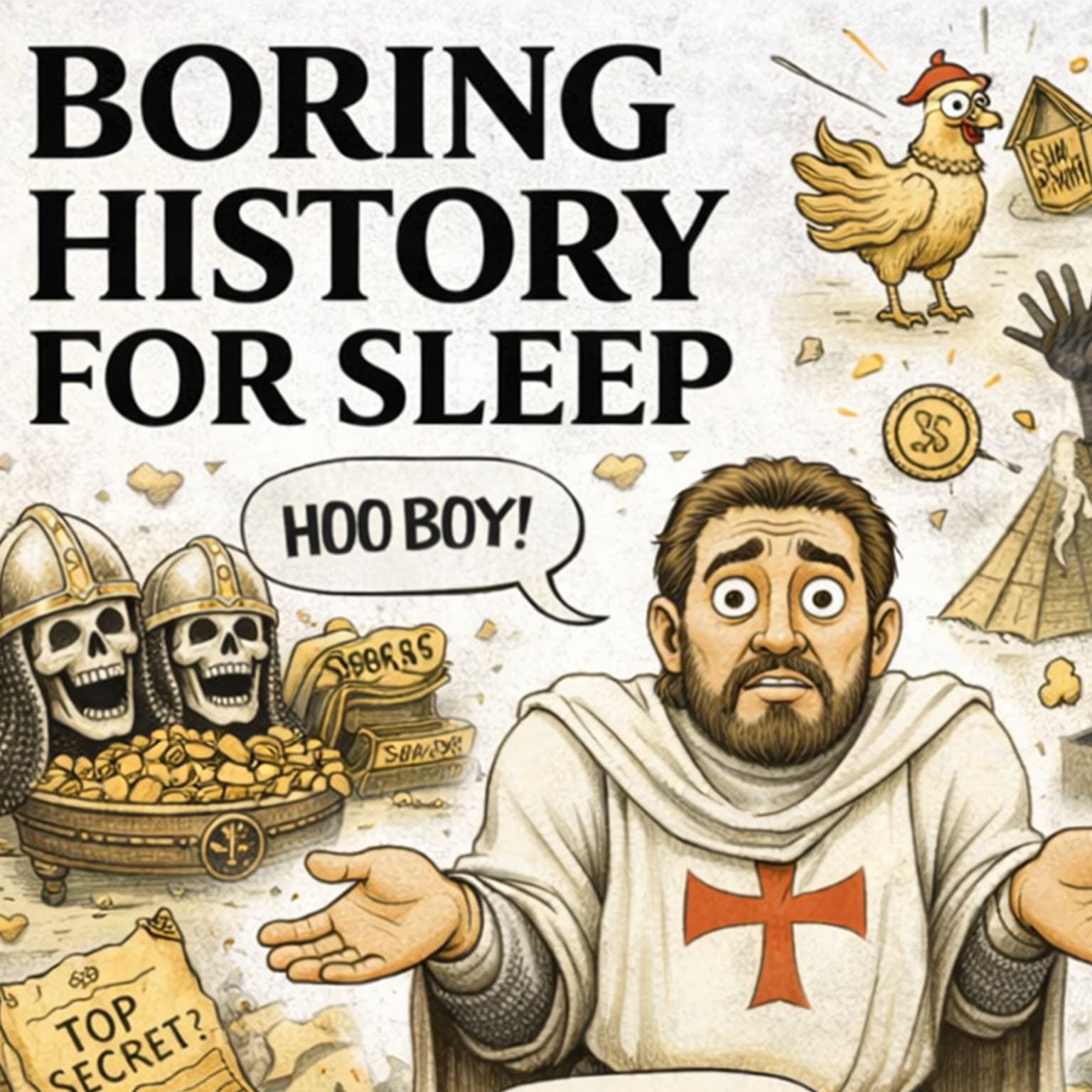 Unveiling Their Secrets: The Mysteries of the Knights Templar ✝️ | Boring History for Sleep artwork