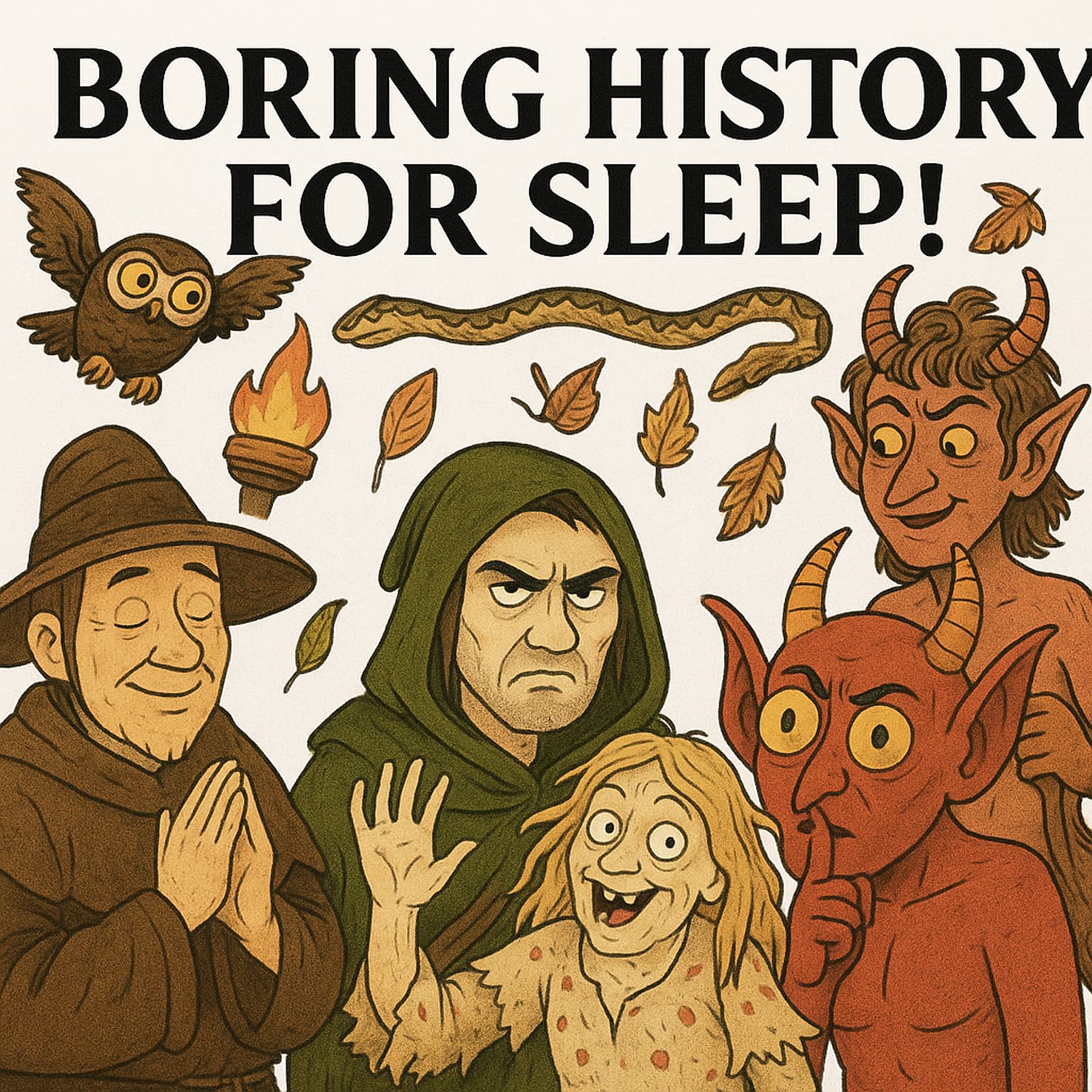 Boring History For Sleep | Monsters, Magic & Madness: The Folklore of the Middle Ages 🐉🌑 artwork
