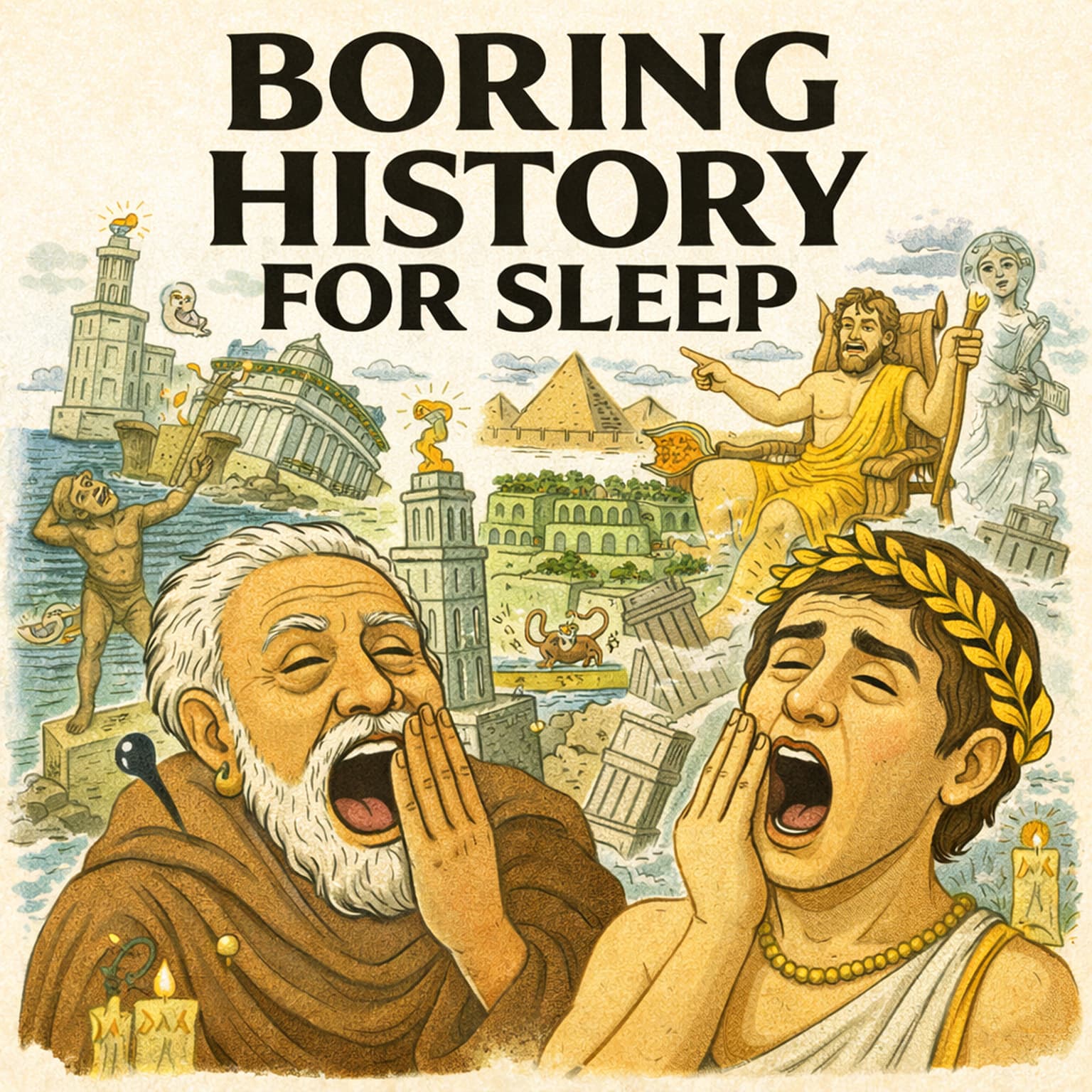 The Seven Wonders of the Ancient World 🏛️🌍 | Lost Masterpieces of Human History | Boring History For Sleep artwork