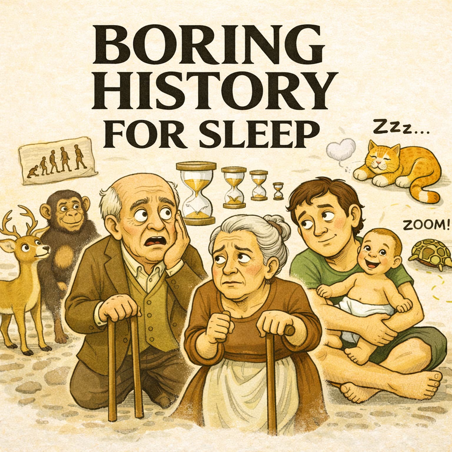 Why Do Humans Grow Old So Slowly Compared to Other Animals? 🧬 | Boring History for Sleep artwork