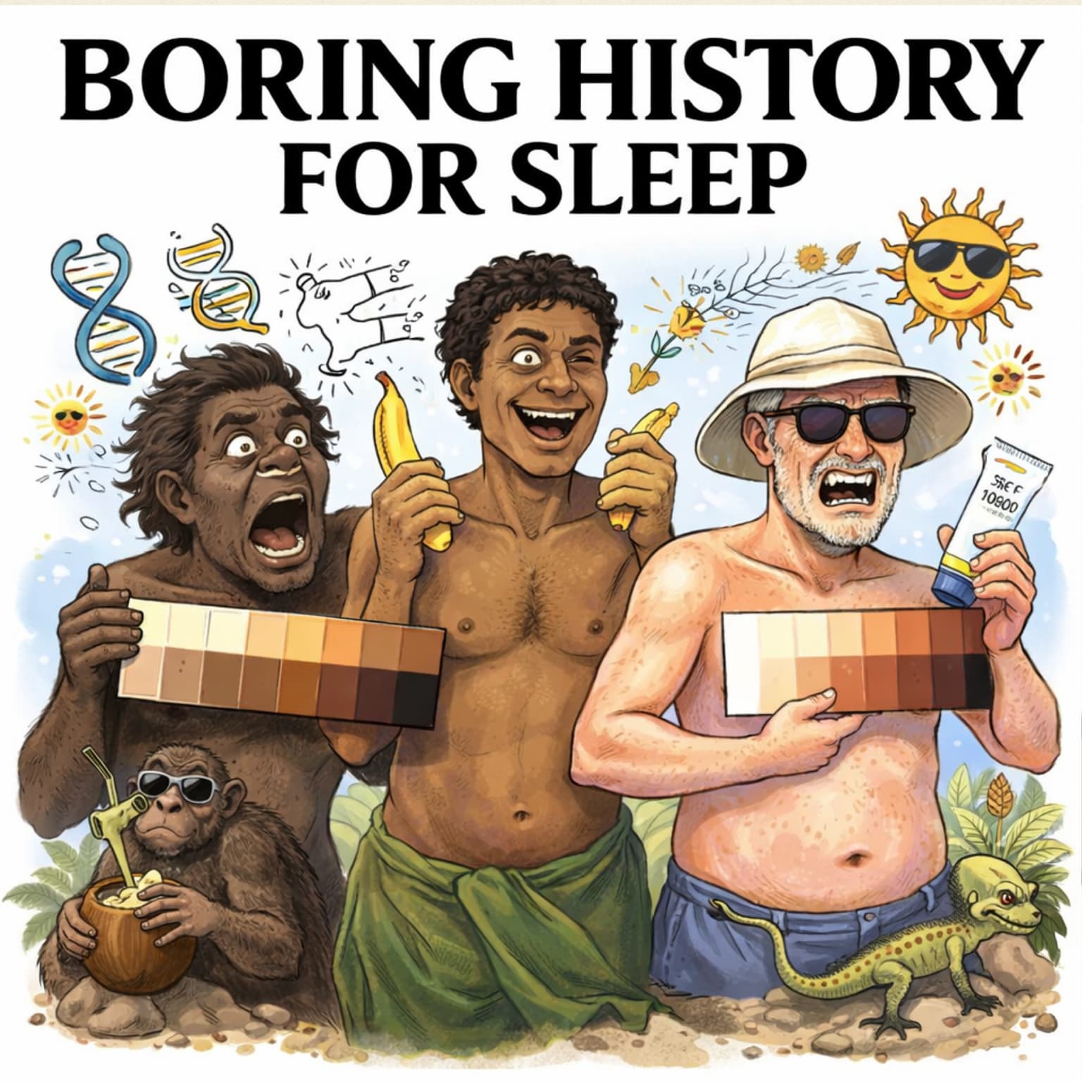 How Humans Became White: Climate, Migration, and Adaptation 🌍 | Boring History for Sleep artwork